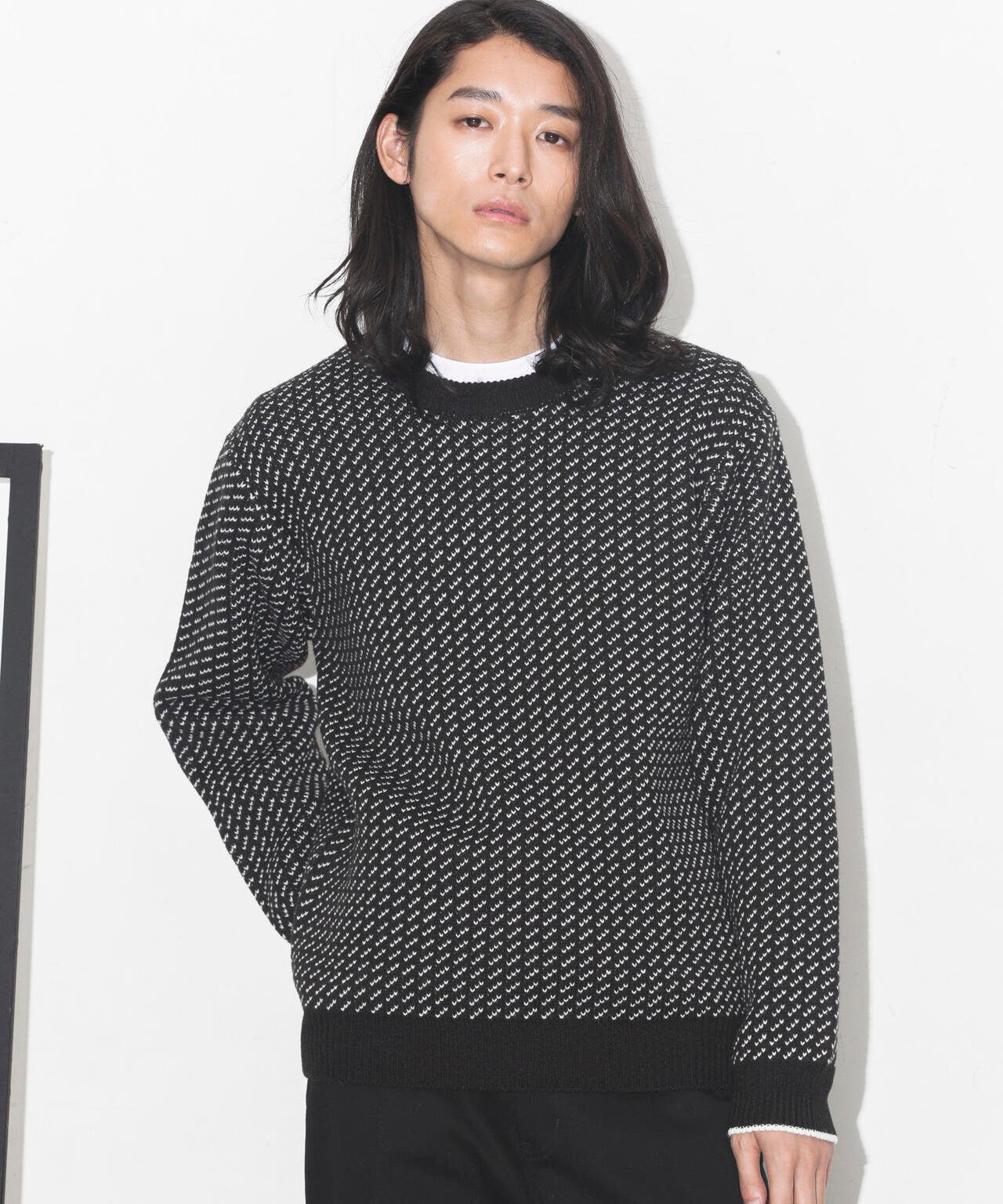 CON VERSATIONS comm.arch.別注　ハンドニット　バーズアイ バーズアイニット | NANO universe（ナノ・ユニバース） ｜【公式