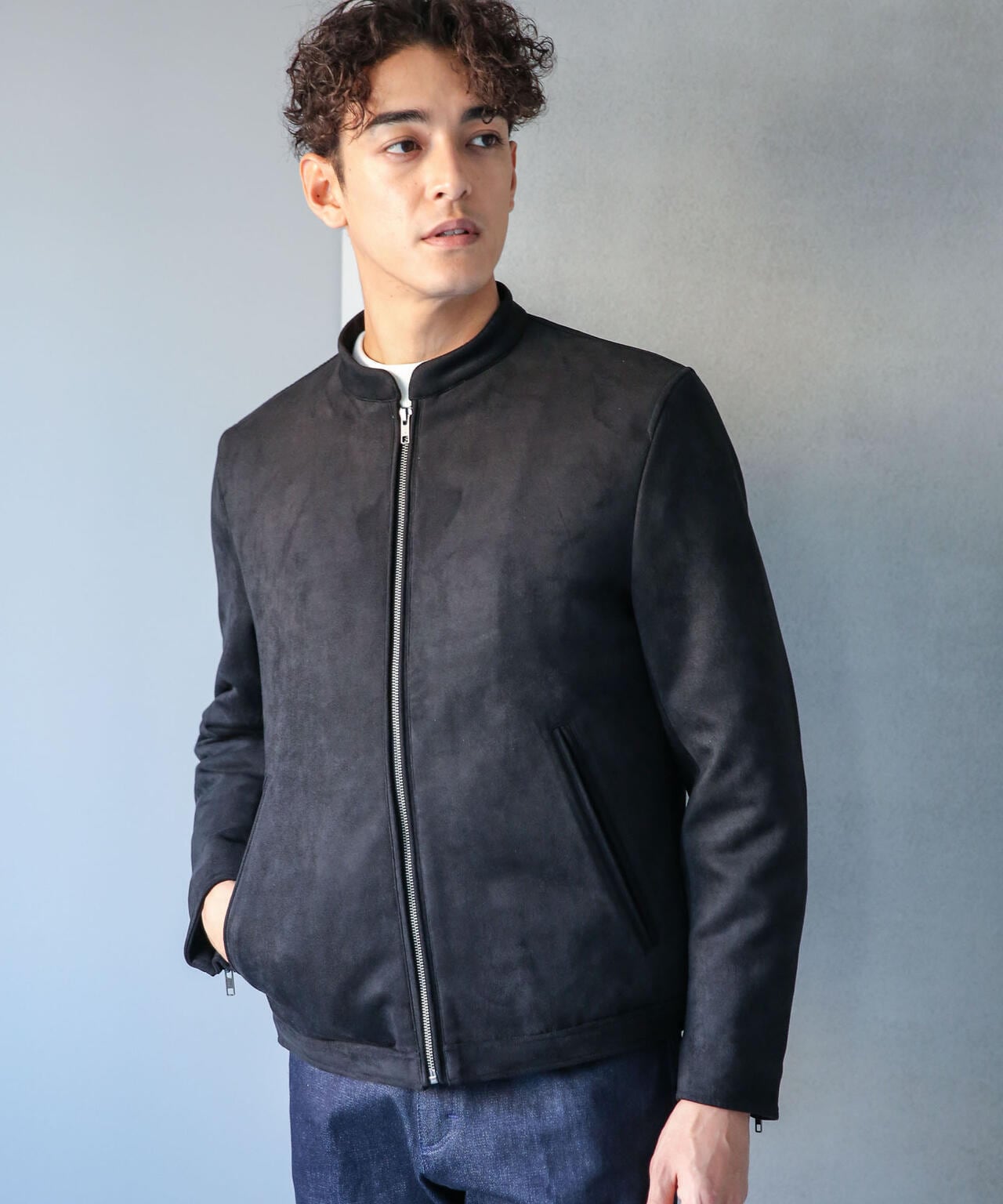 フェイクスエードブルゾン | NANO universe（ナノ・ユニバース