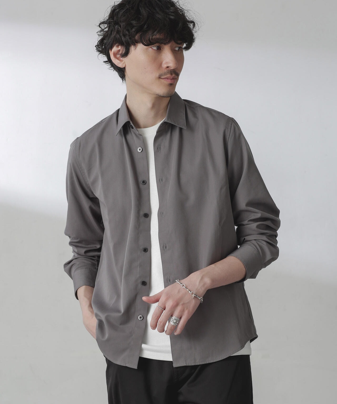 スタンダードレギュラーカラーシャツ/長袖 | NANO universe