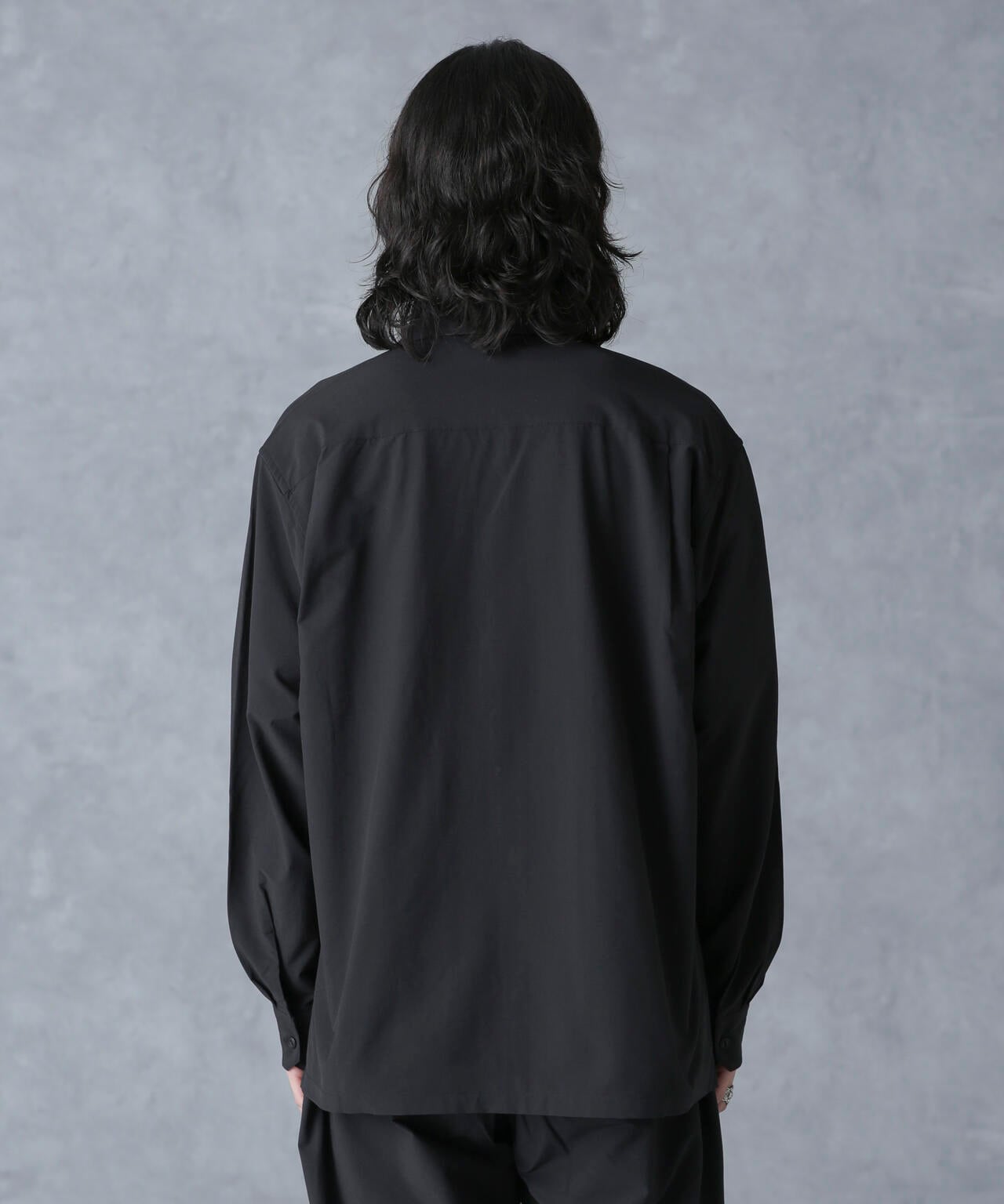 ストレッチワイドオープンカラーシャツ 長袖 | NANO universe（ナノ