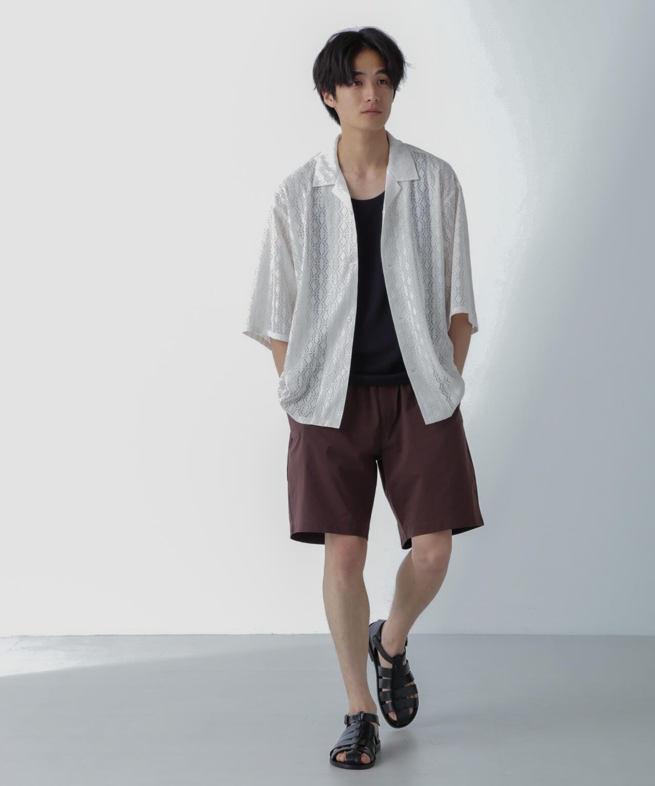 レースシャツ セール】【 新色追加 】ハイブリッドレースシャツ（シャツ