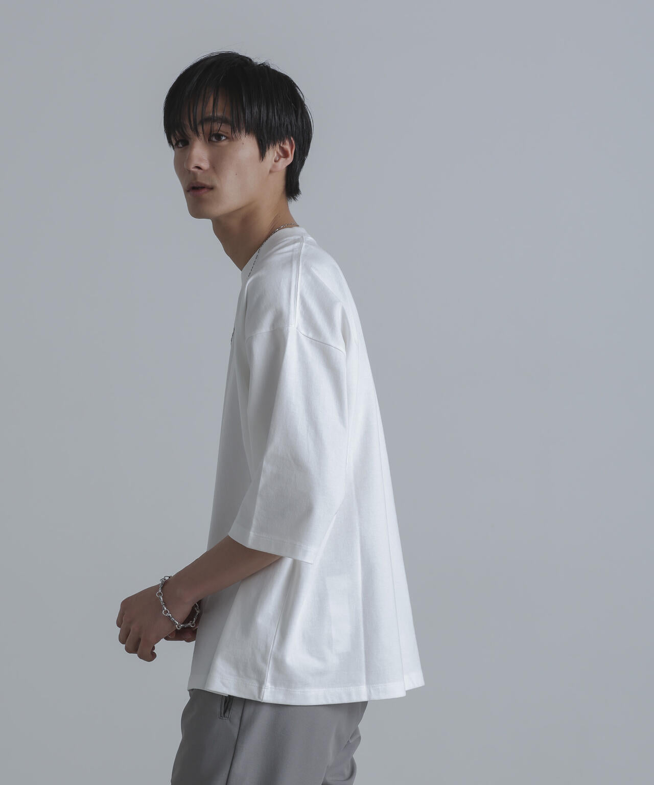 ルーズフィットワイドスリーブPO 7分袖