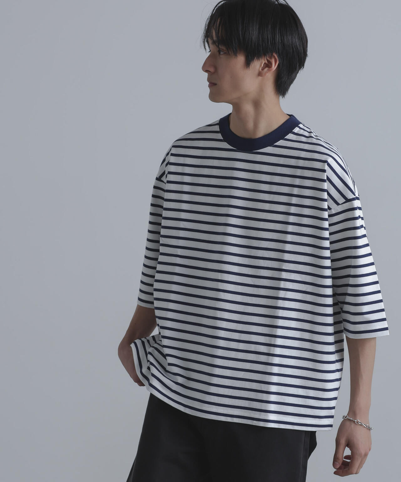ルーズフィットワイドスリーブPO 7分袖