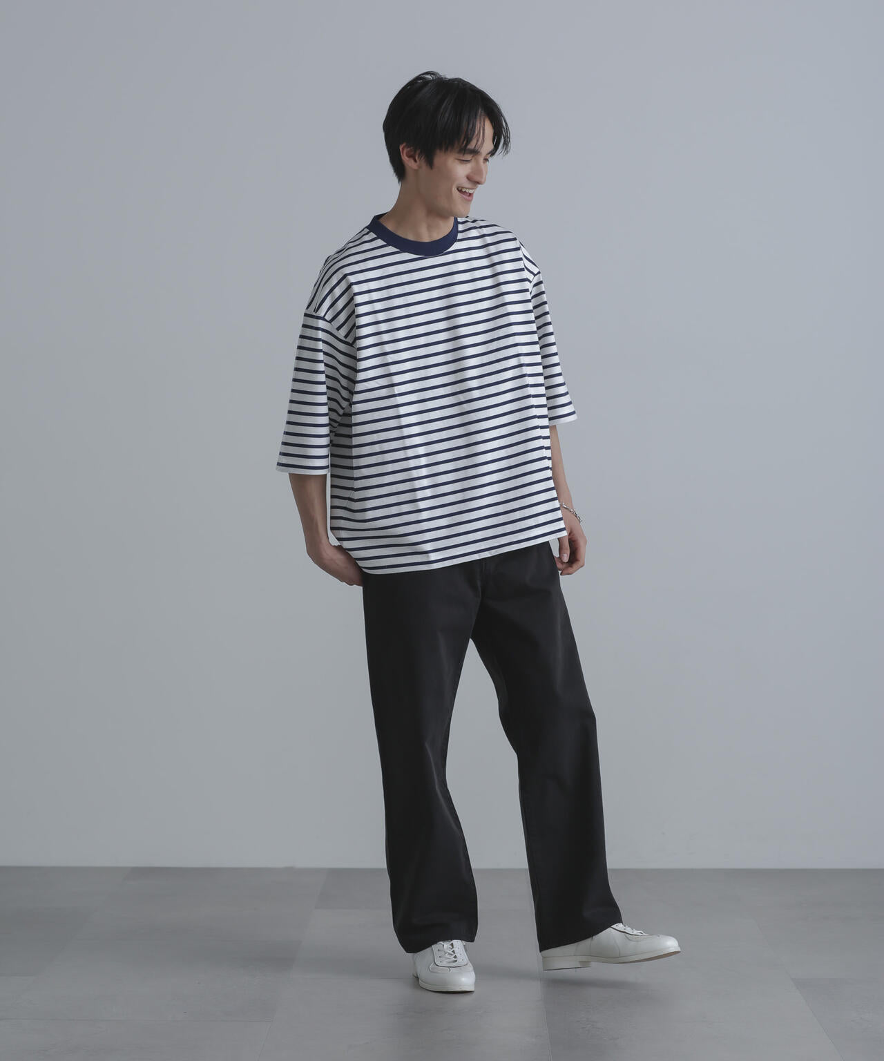 ルーズフィットワイドスリーブPO 7分袖