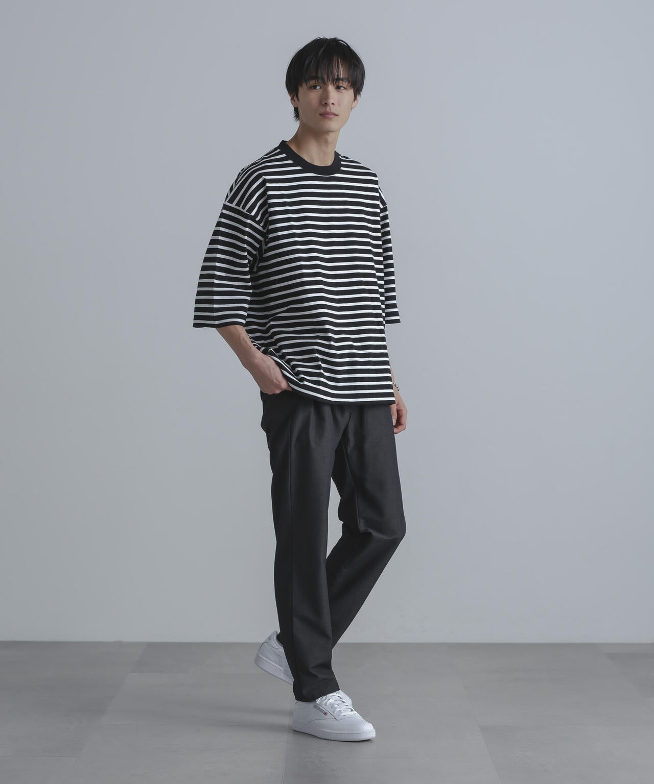 ルーズフィットワイドスリーブPO 7分袖