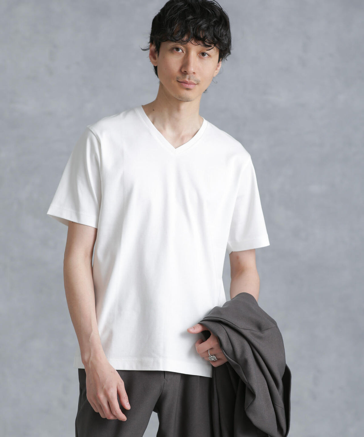 アンチスメル VネックTシャツ 半袖 | NANO universe（ナノ・ユニバース 