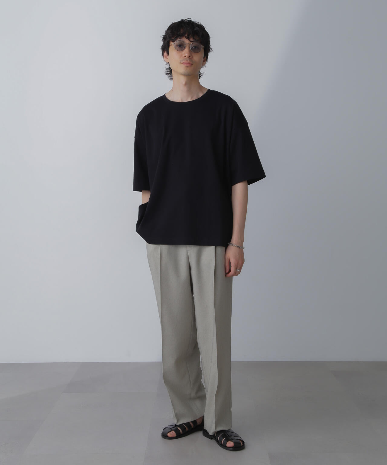 WEB限定/アンチスメル ルーズクルーネックTシャツ 半袖