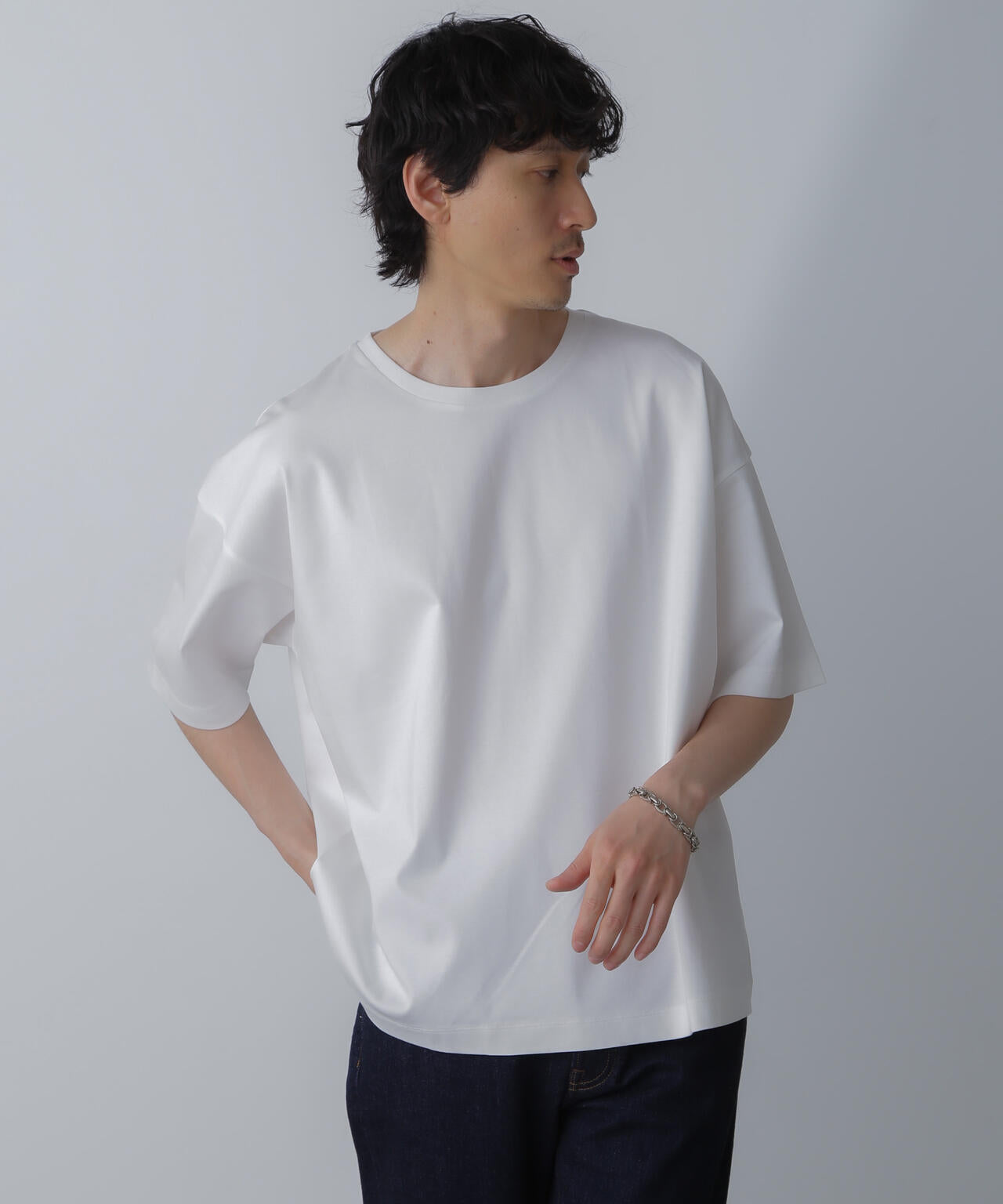 WEB限定/アンチスメル ルーズクルーネックTシャツ 半袖