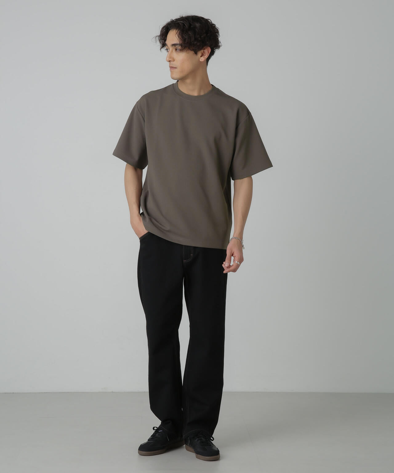 梨地ダンボールリラックスTシャツ(セットアップ可)