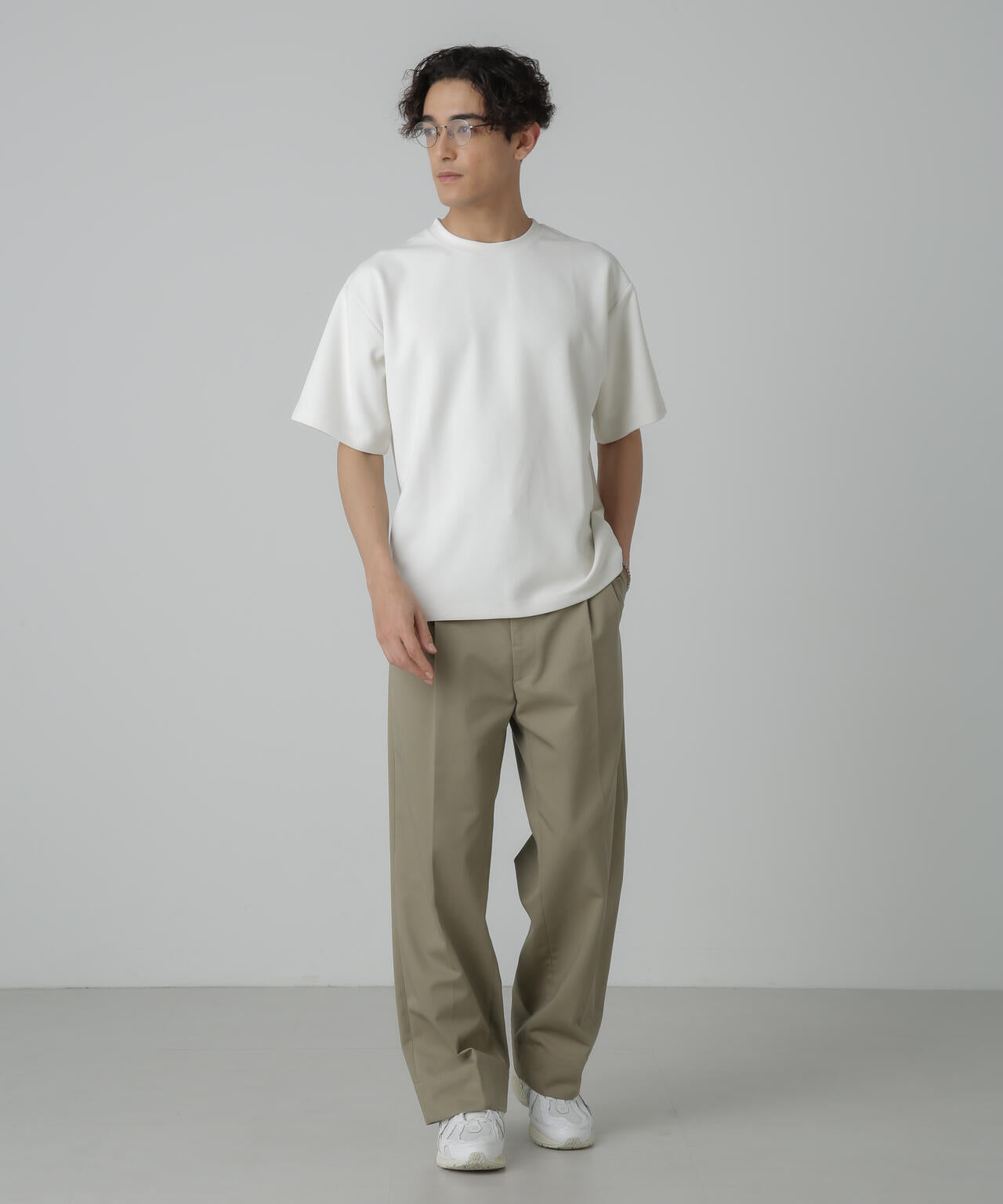 梨地ダンボールリラックスTシャツ(セットアップ可)