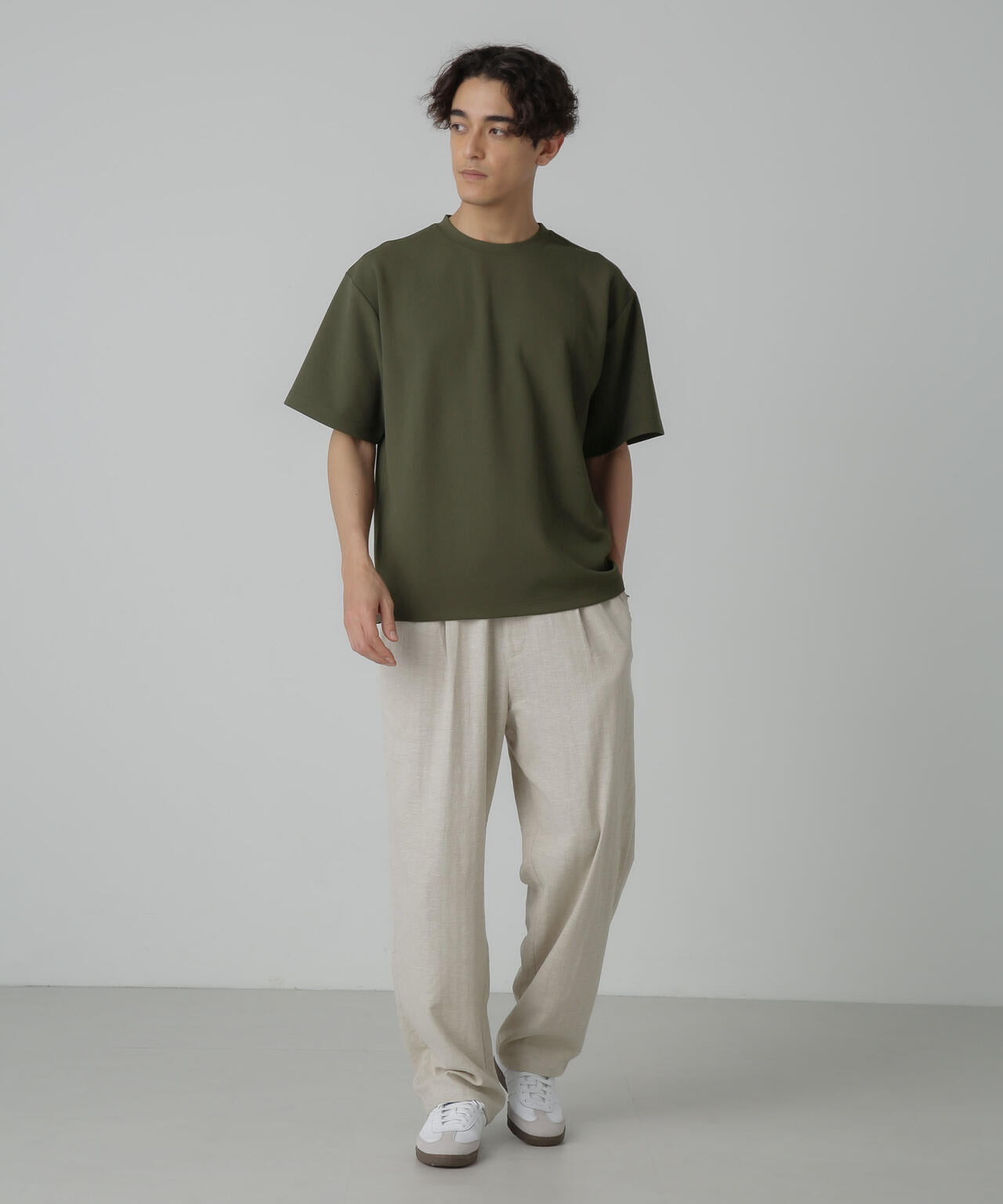梨地ダンボールリラックスTシャツ(セットアップ可)
