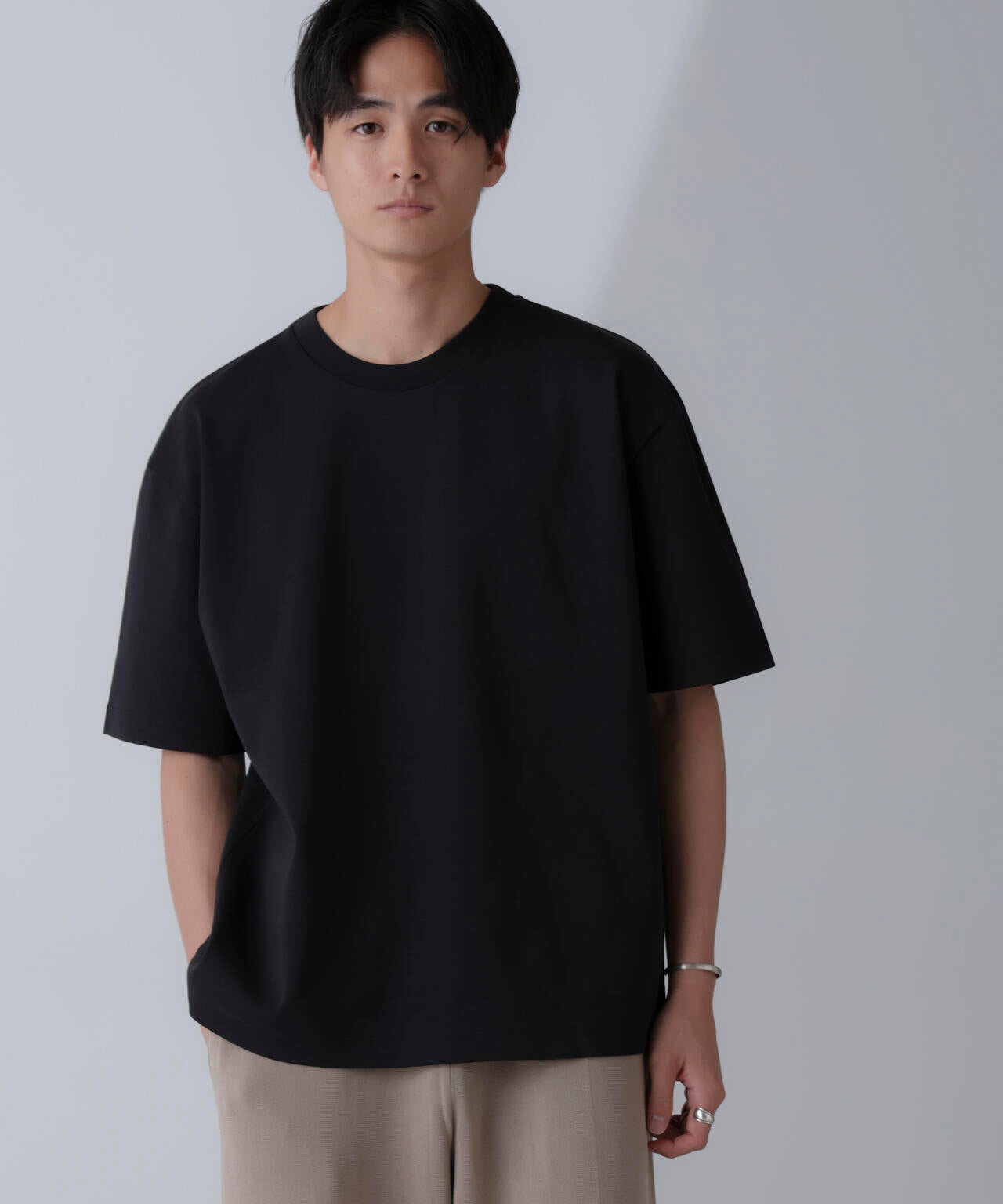 ダブルスムースクルーネックBIGTシャツ 半袖