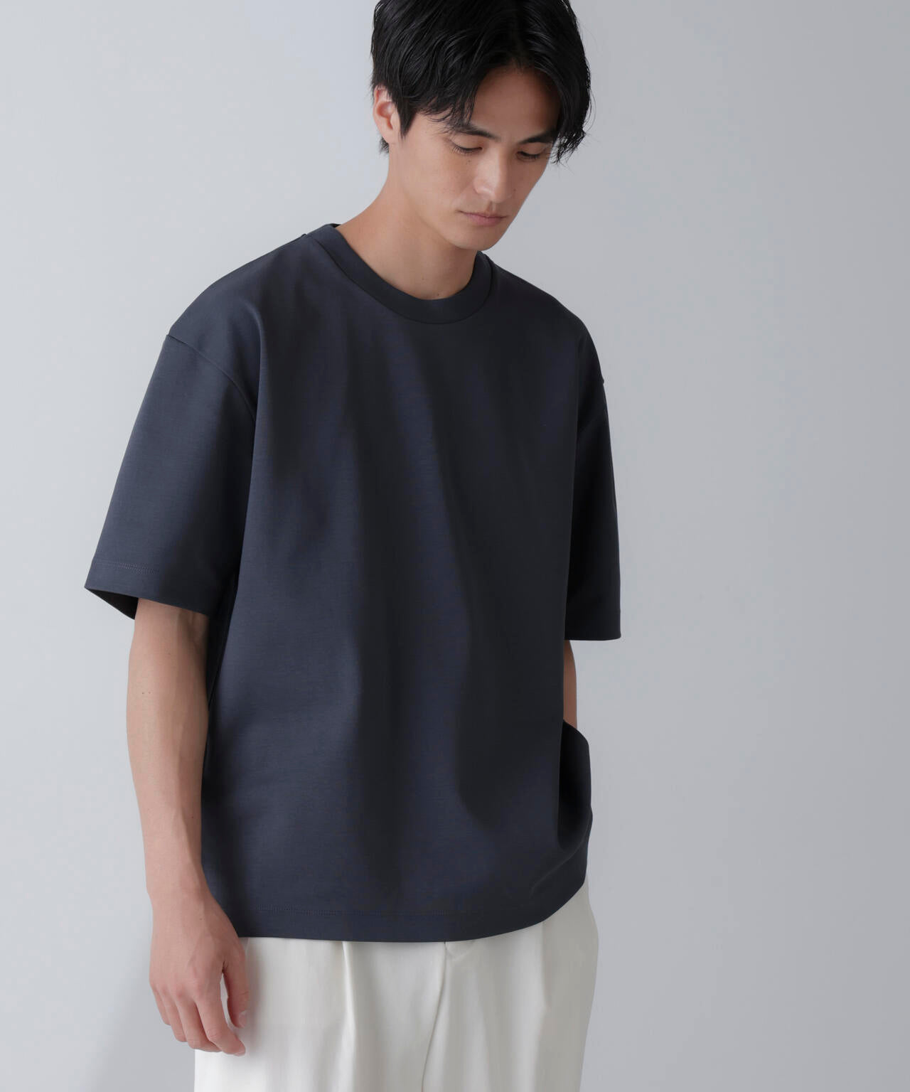 ダブルスムースクルーネックBIGTシャツ 半袖