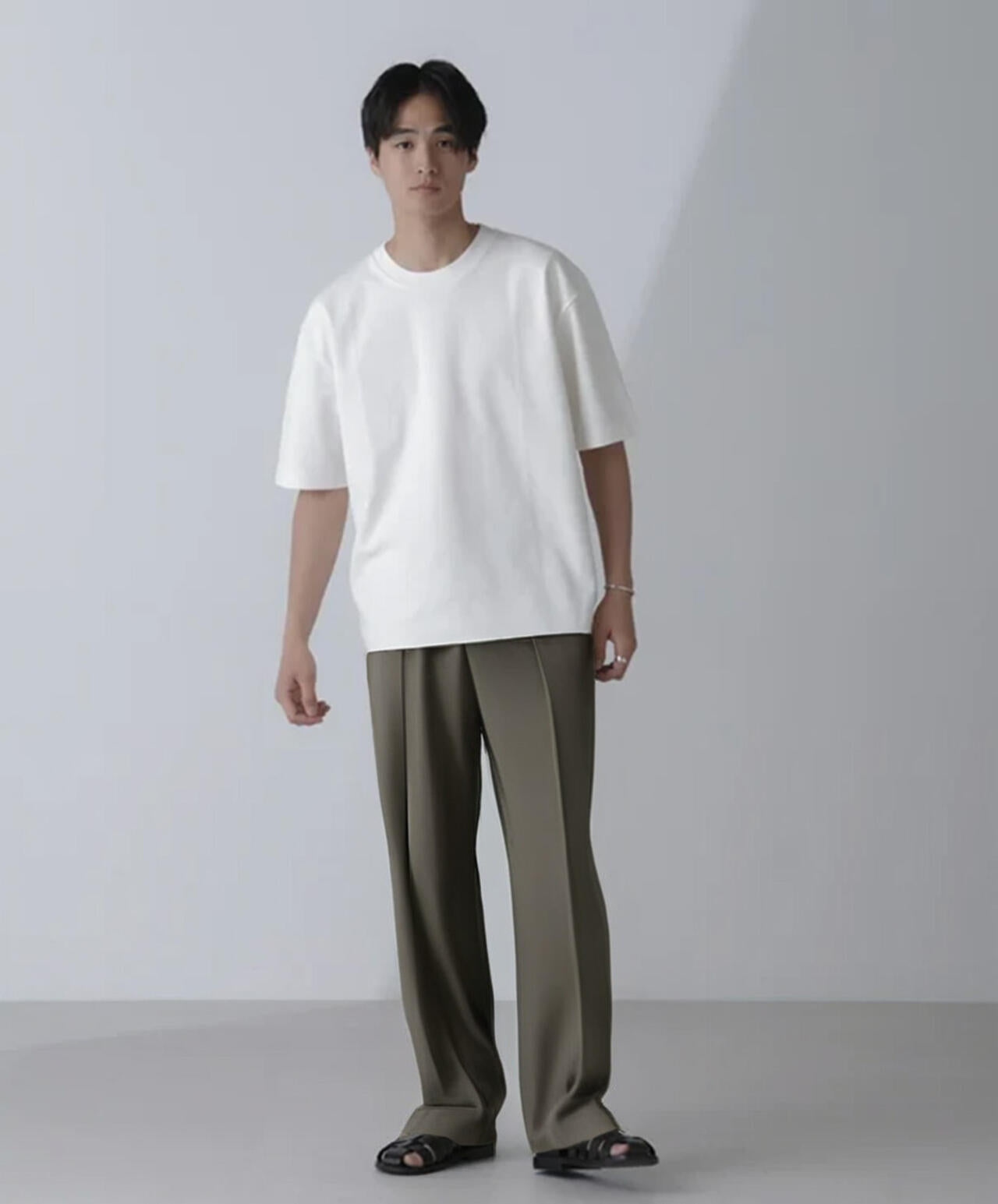 ダブルスムースクルーネックBIGTシャツ 半袖