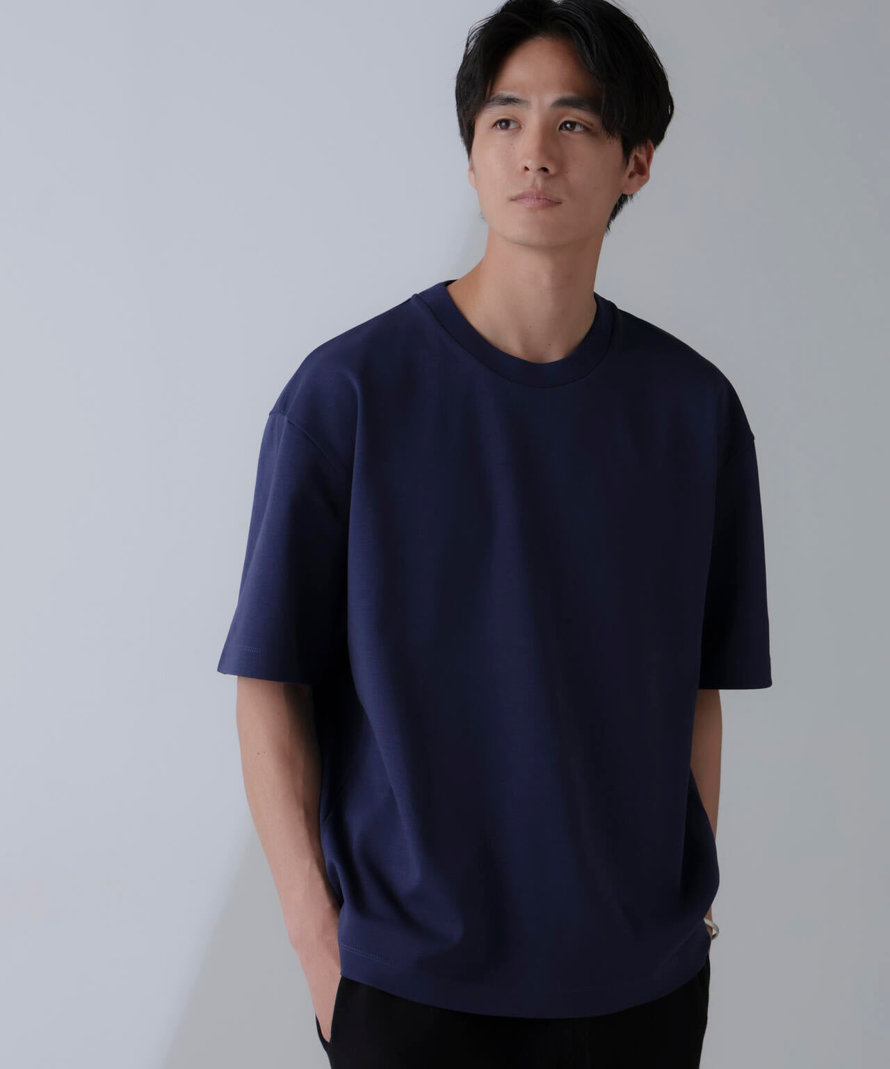 ダブルスムースクルーネックBIGTシャツ 半袖