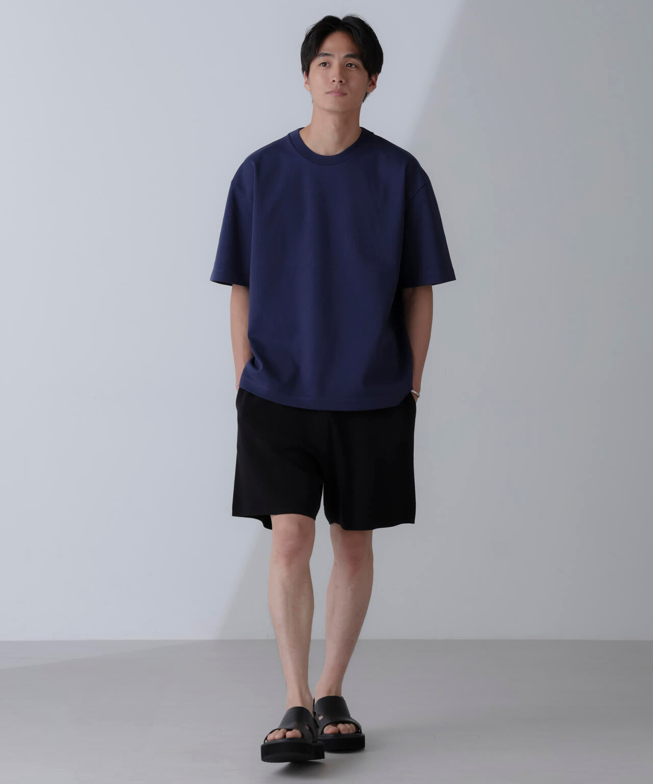 ダブルスムースクルーネックBIGTシャツ 半袖