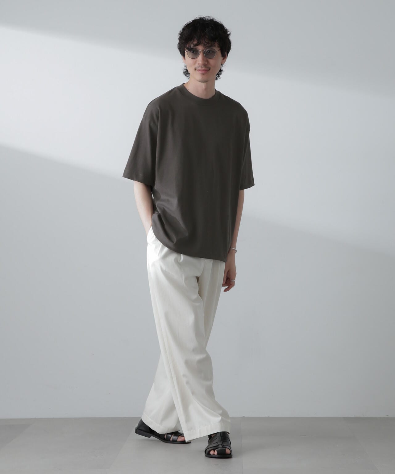 NORMANBROS別注 ドローコードBIGTシャツ 半袖 | NANO universe（ナノ