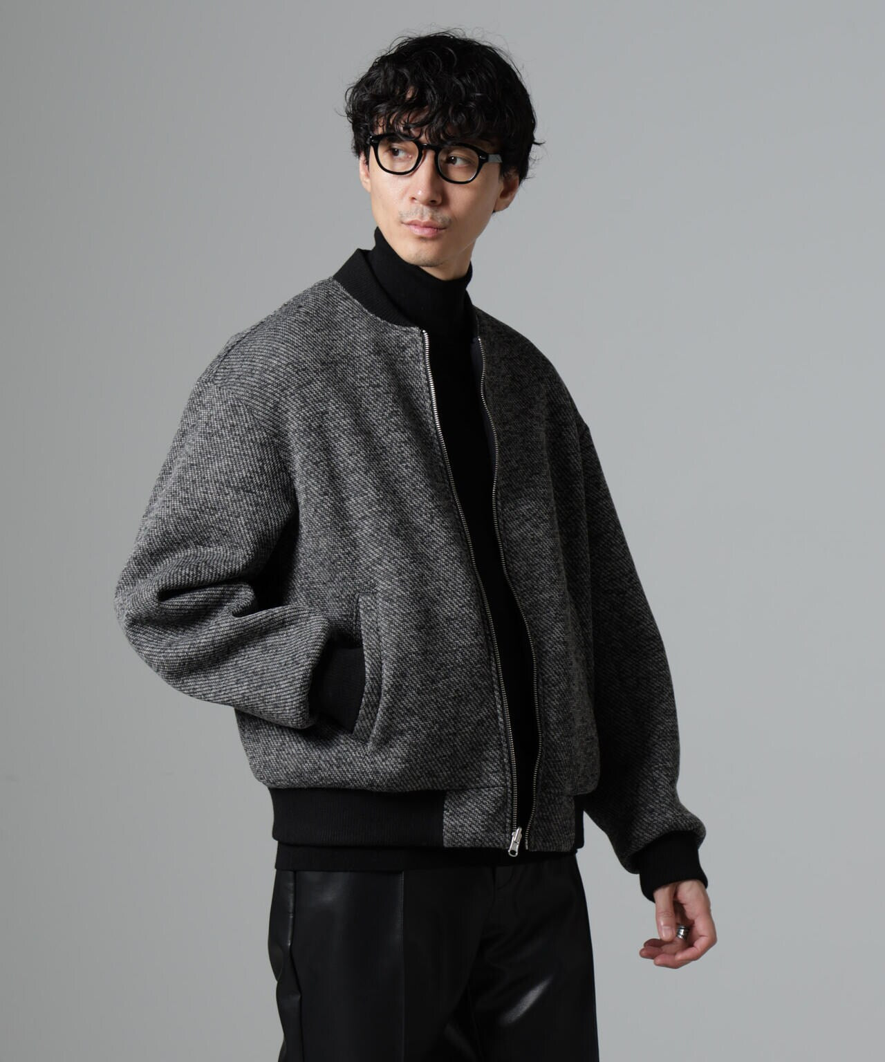 ナノ ニットフリースZIPブルゾン(セットアップ可) | NANO universe（ナノ