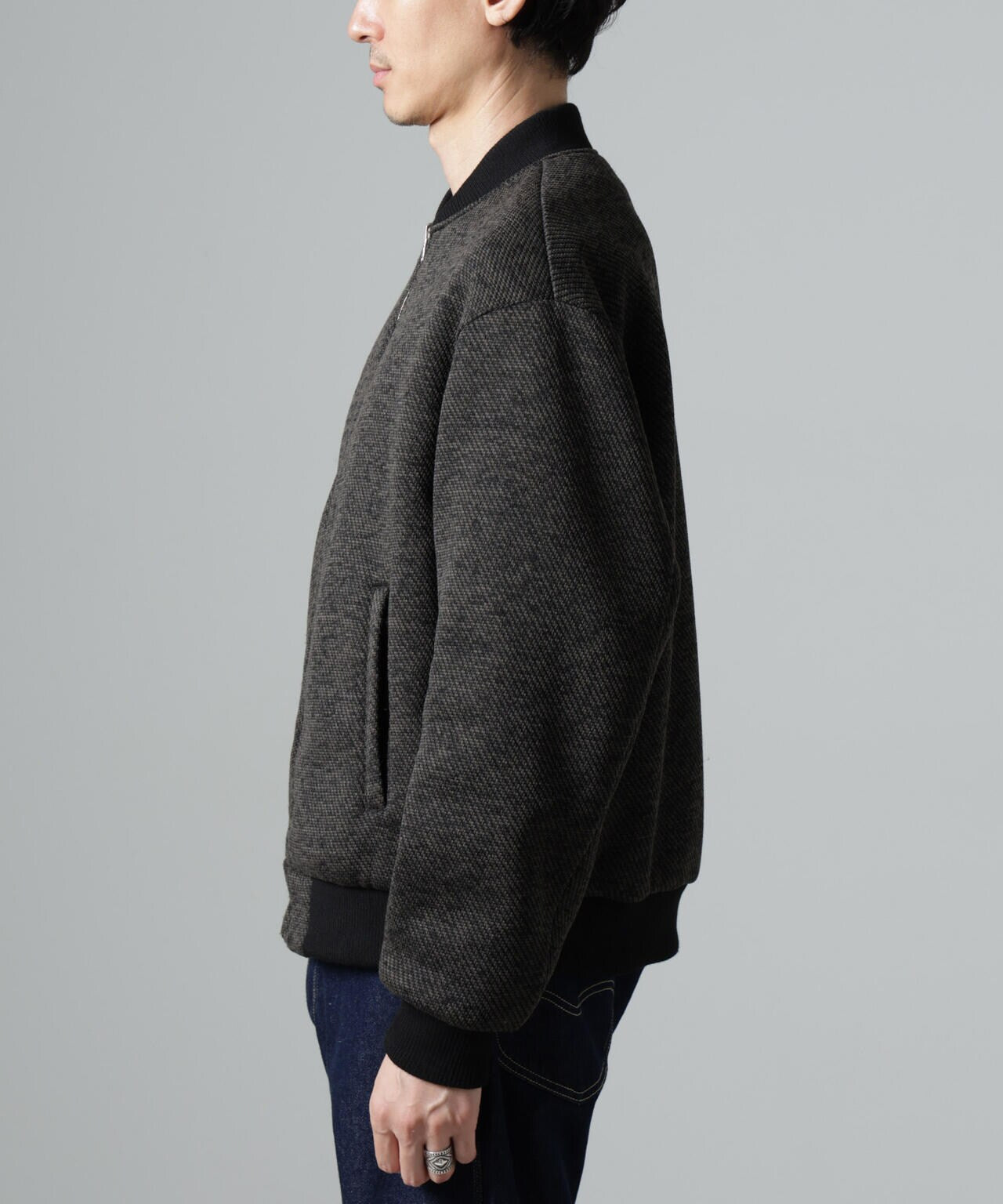 ニットフリースZIPブルゾン(セットアップ可) | NANO universe（ナノ