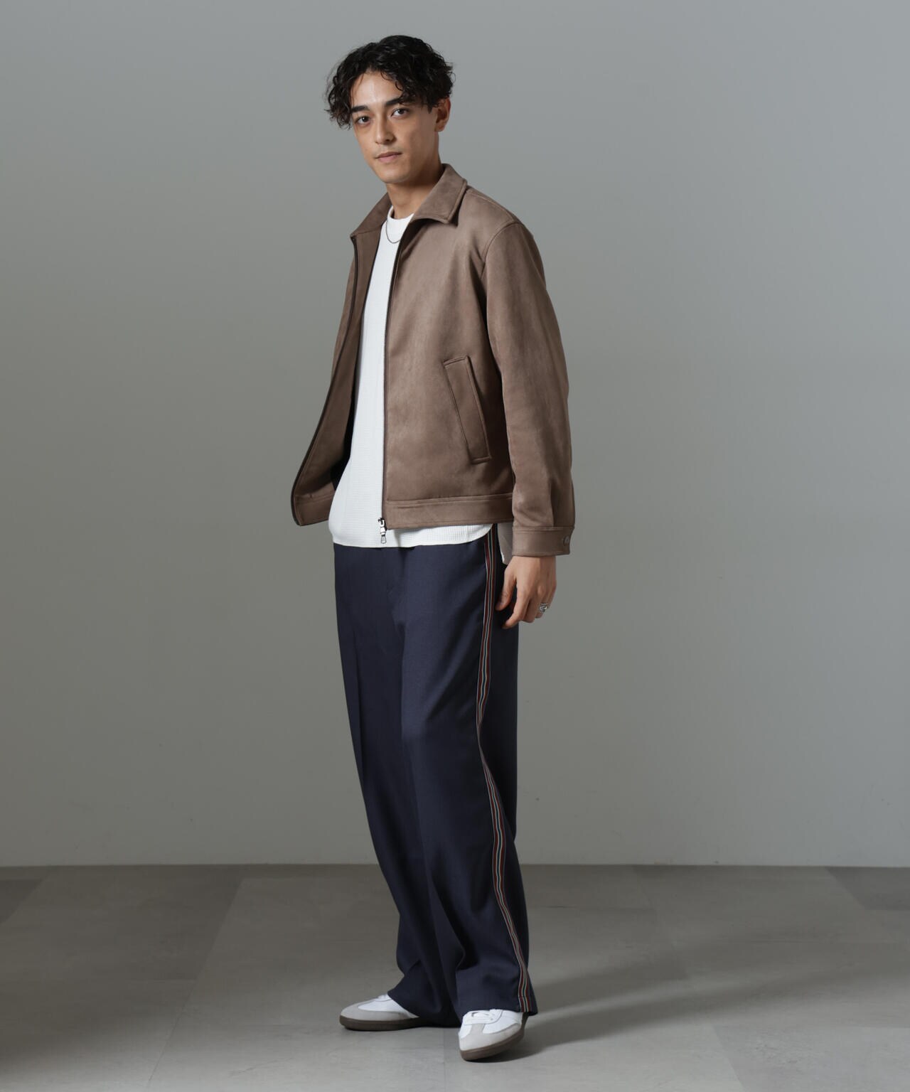 フェイクスエードブルゾン | NANO universe（ナノ・ユニバース