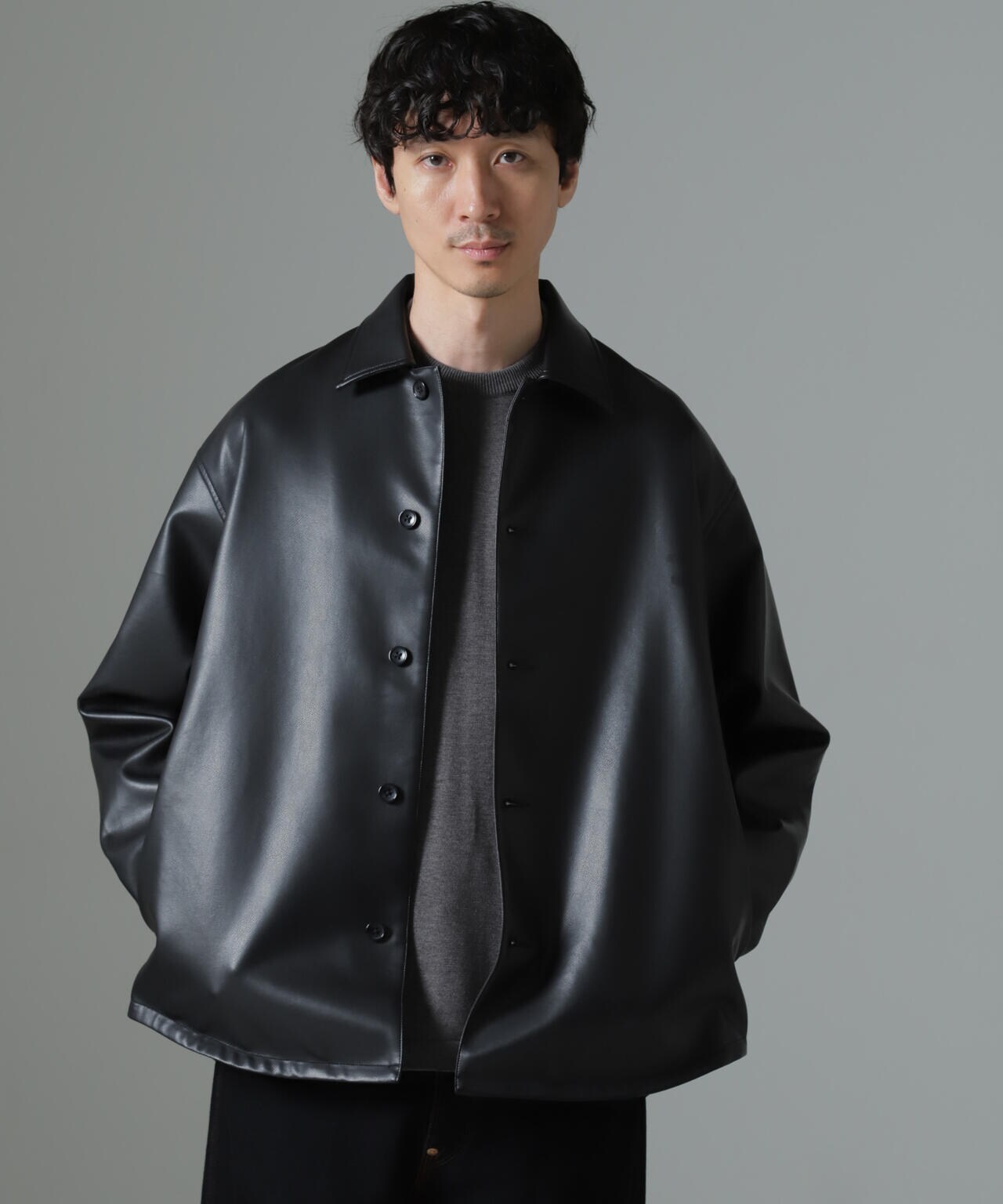 【極美品】★ナノユニバース＆OGAWAコラボ★メンズМサイズ★２ＷＡＹ★ブラック TRインタックMA-1 | NANO universe（ナノ・ユニバース