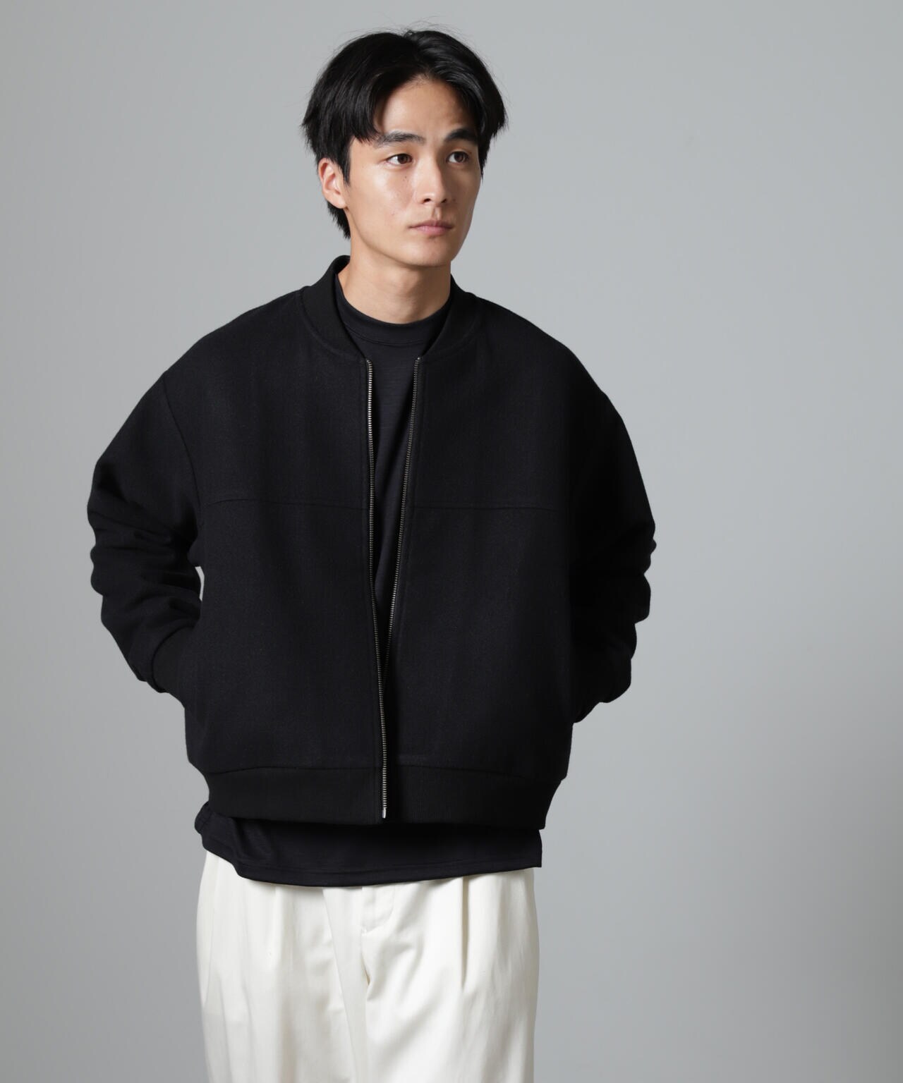 合繊メルトンボンバージャケット | NANO universe（ナノ・ユニバース