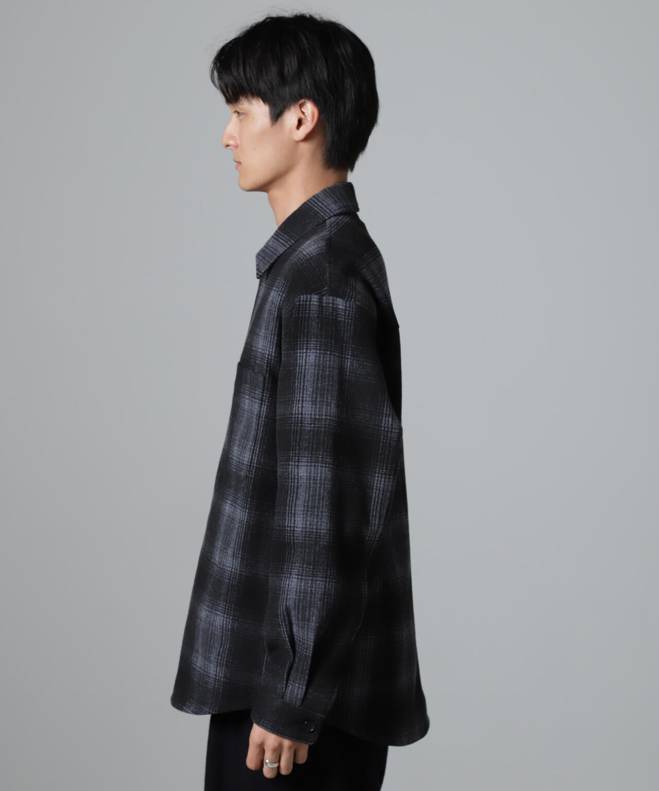 ★確認用 テックメルトン CPOパターンチェックシャツブルゾン | NANO