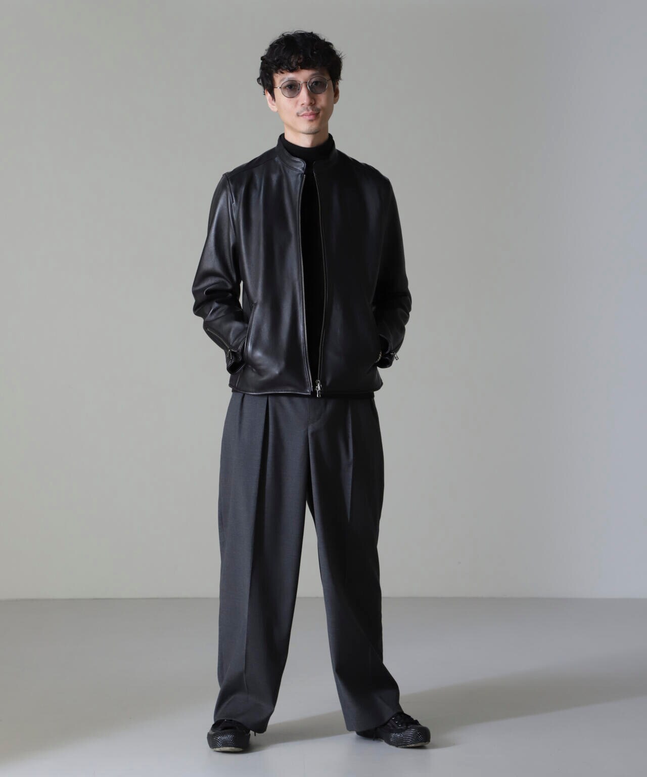 jin、レオナ−ル黒 ノーカラージャケット 13号 ジャケット・アウター / ノーカラージャケット 通販 | gossip