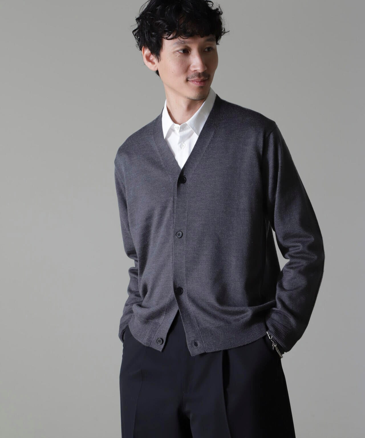 タスマニアミックスベーシックカーディガン