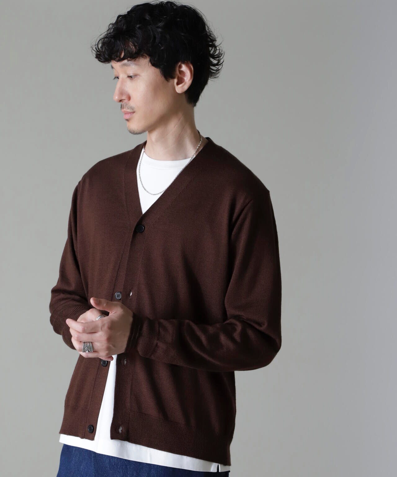 タスマニアミックスベーシックカーディガン