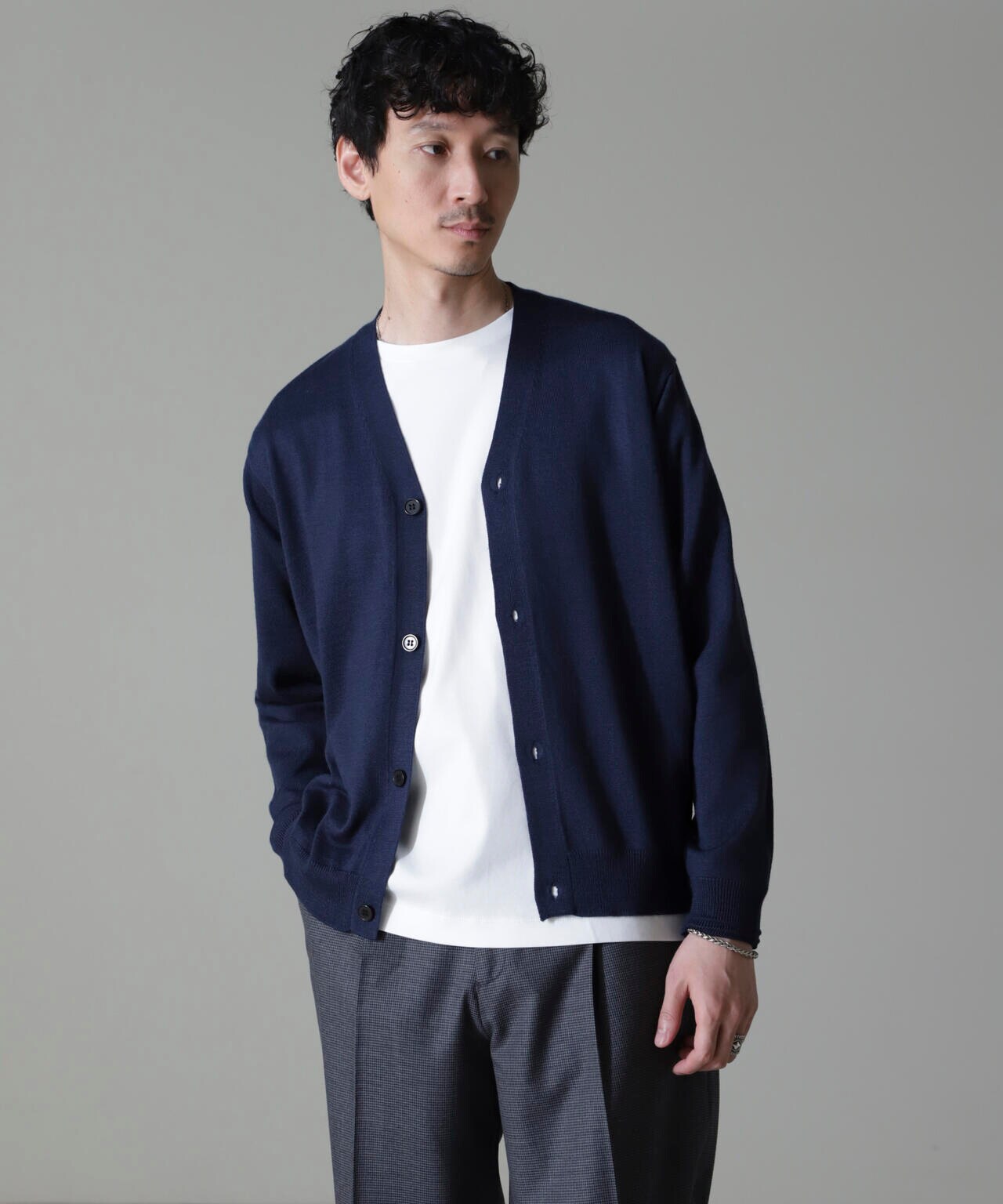 タスマニアミックスベーシックカーディガン