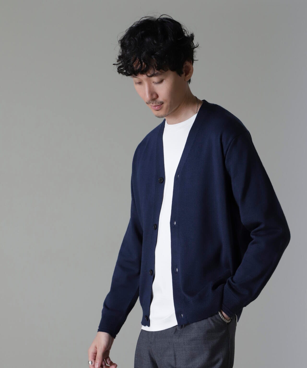 タスマニアミックスベーシックカーディガン