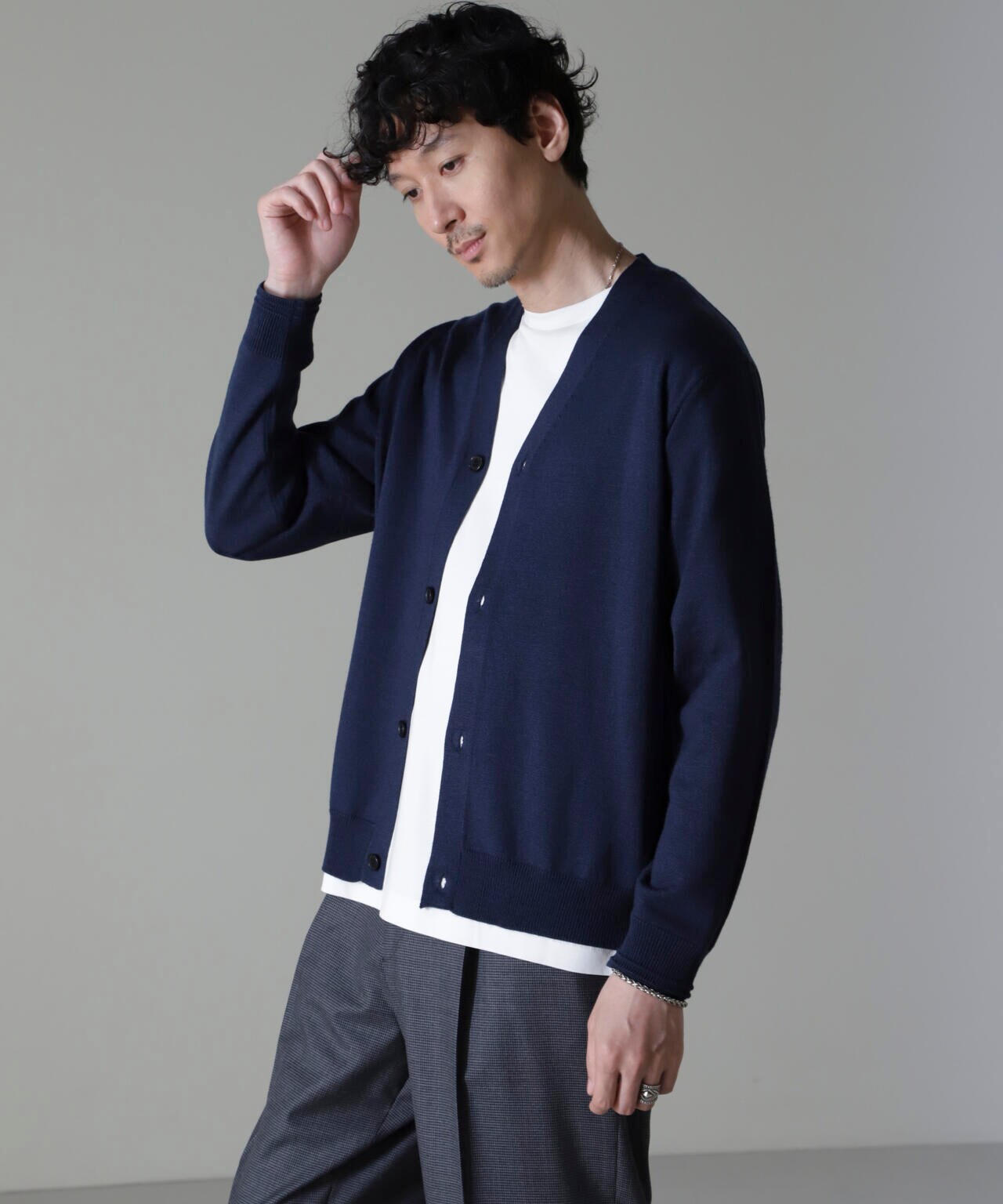 タスマニアミックスベーシックカーディガン