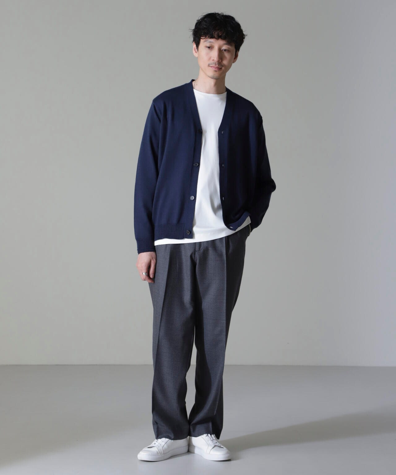 タスマニアミックスベーシックカーディガン