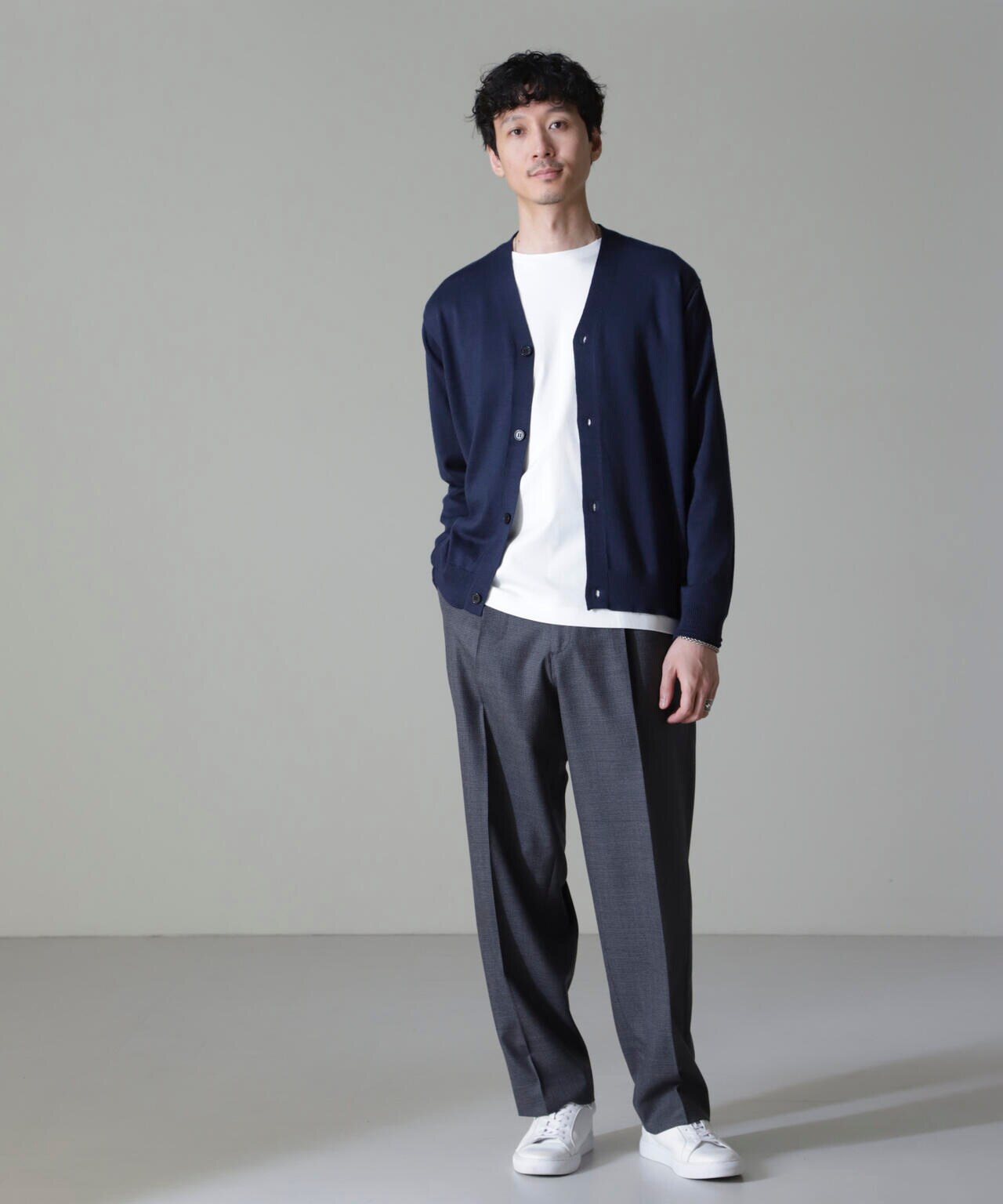 タスマニアミックスベーシックカーディガン