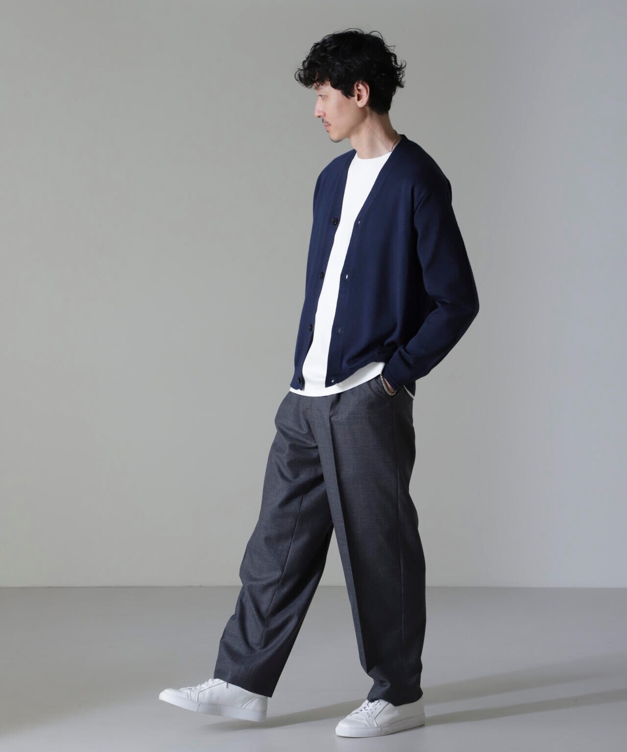 タスマニアミックスベーシックカーディガン