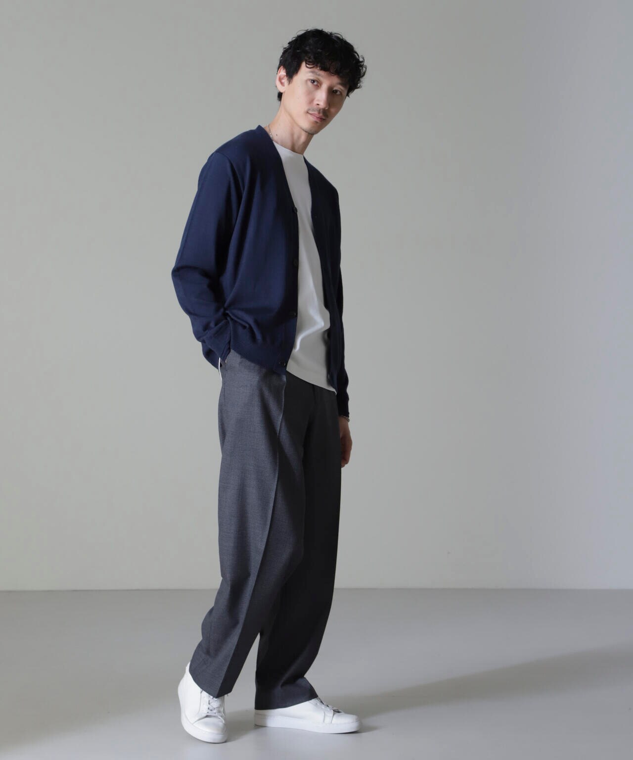 タスマニアミックスベーシックカーディガン