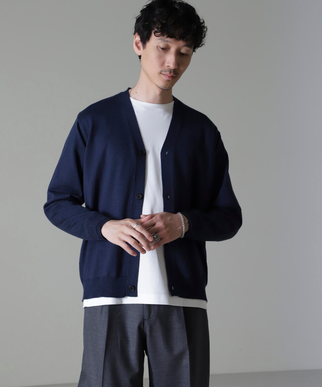 タスマニアミックスベーシックカーディガン