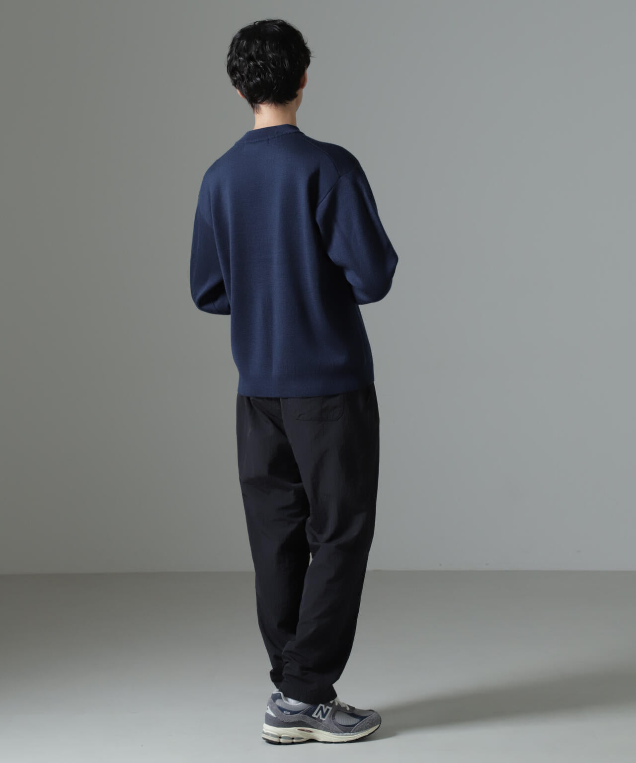 タスマニアミックス ミラノリブリラックスモックネックニット