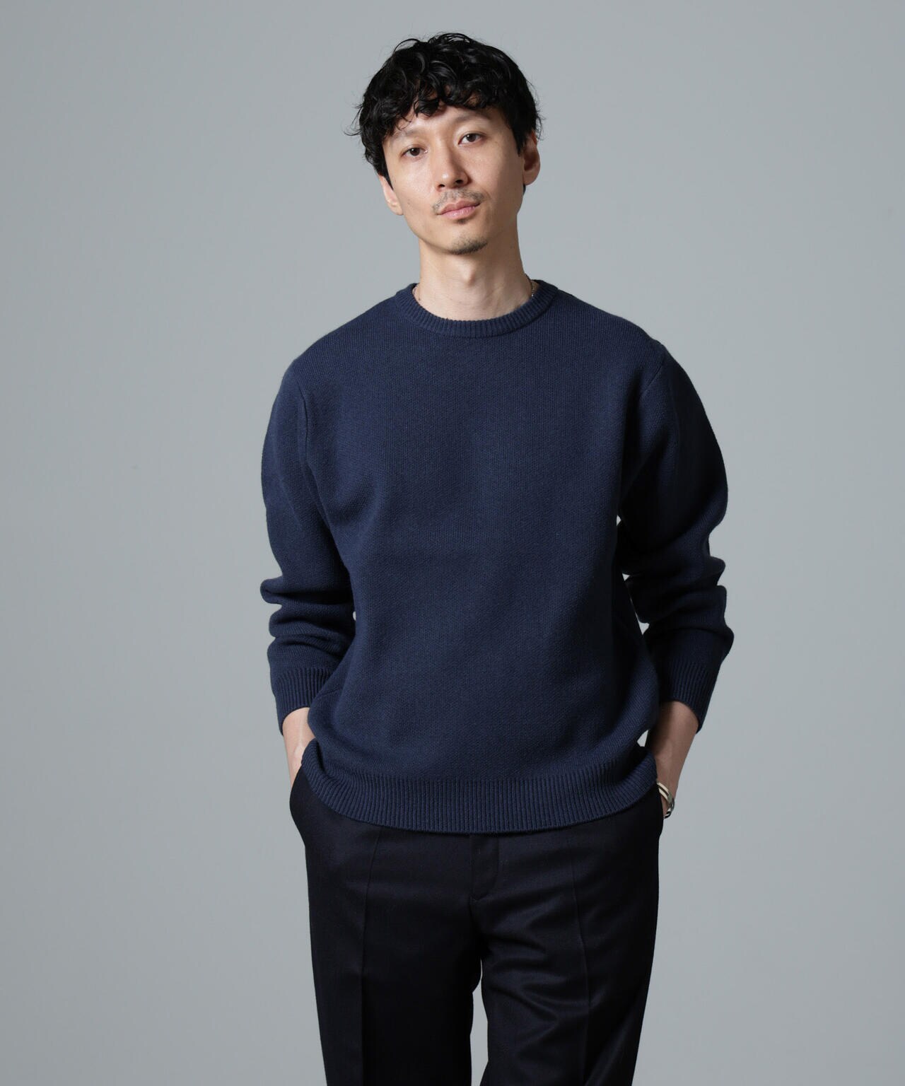 未使用級　ブリーフィング　ニット　セーター　ネイビー M ナノユニバース別注 楽天市場】【予約商品】BRIEFING×WLG ミラノリブ切替ニット