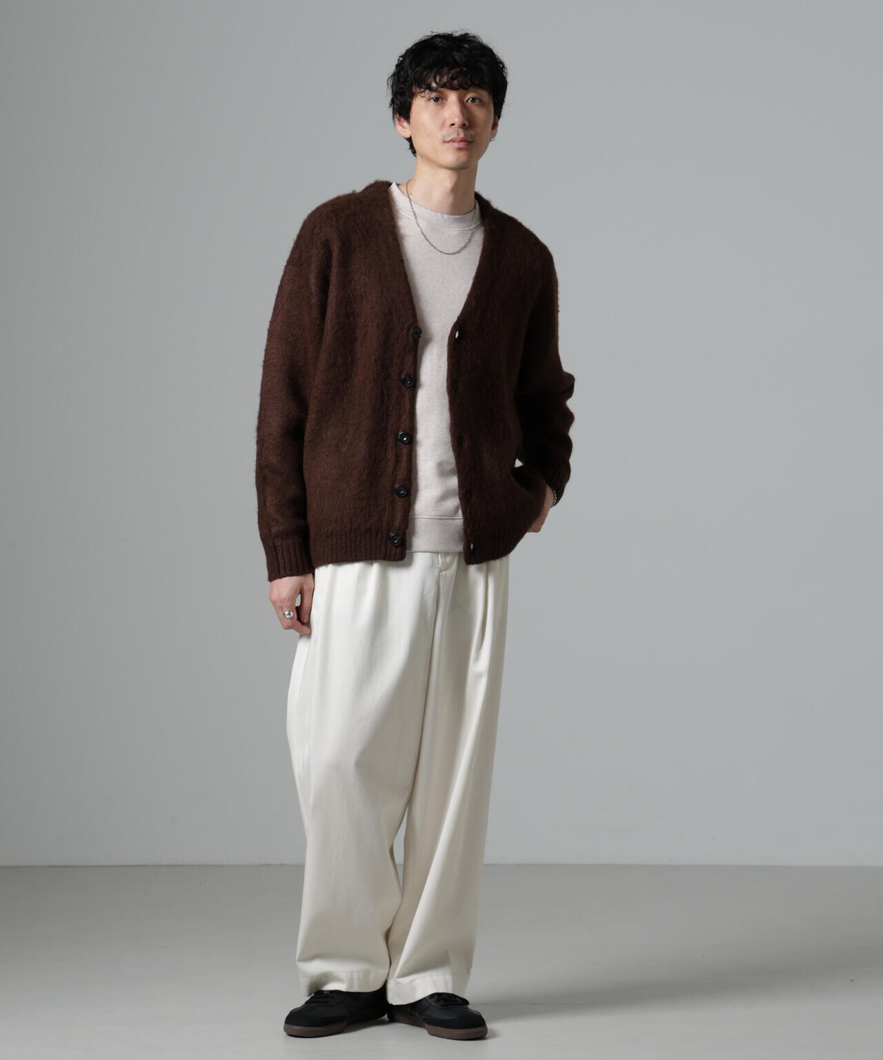 モヘヤライクニットカーディガン | NANO universe（ナノ・ユニバース