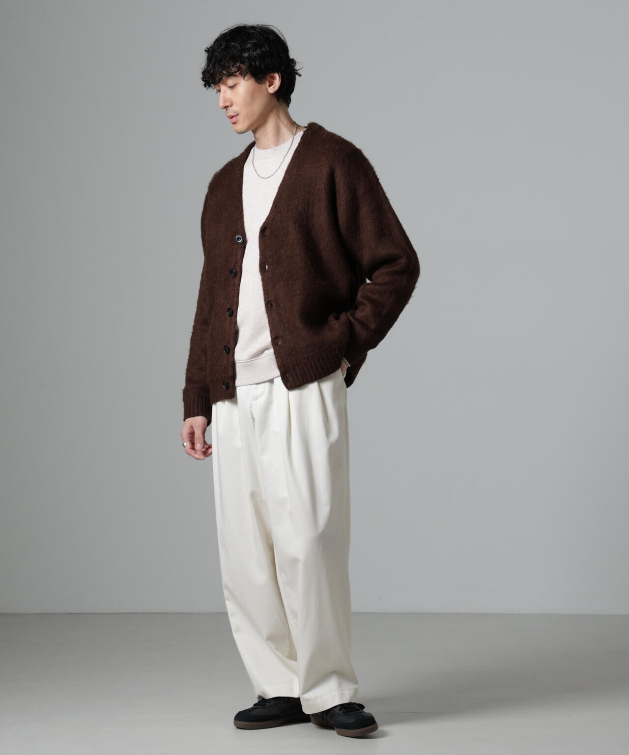 モヘヤライクニットカーディガン | NANO universe（ナノ・ユニバース