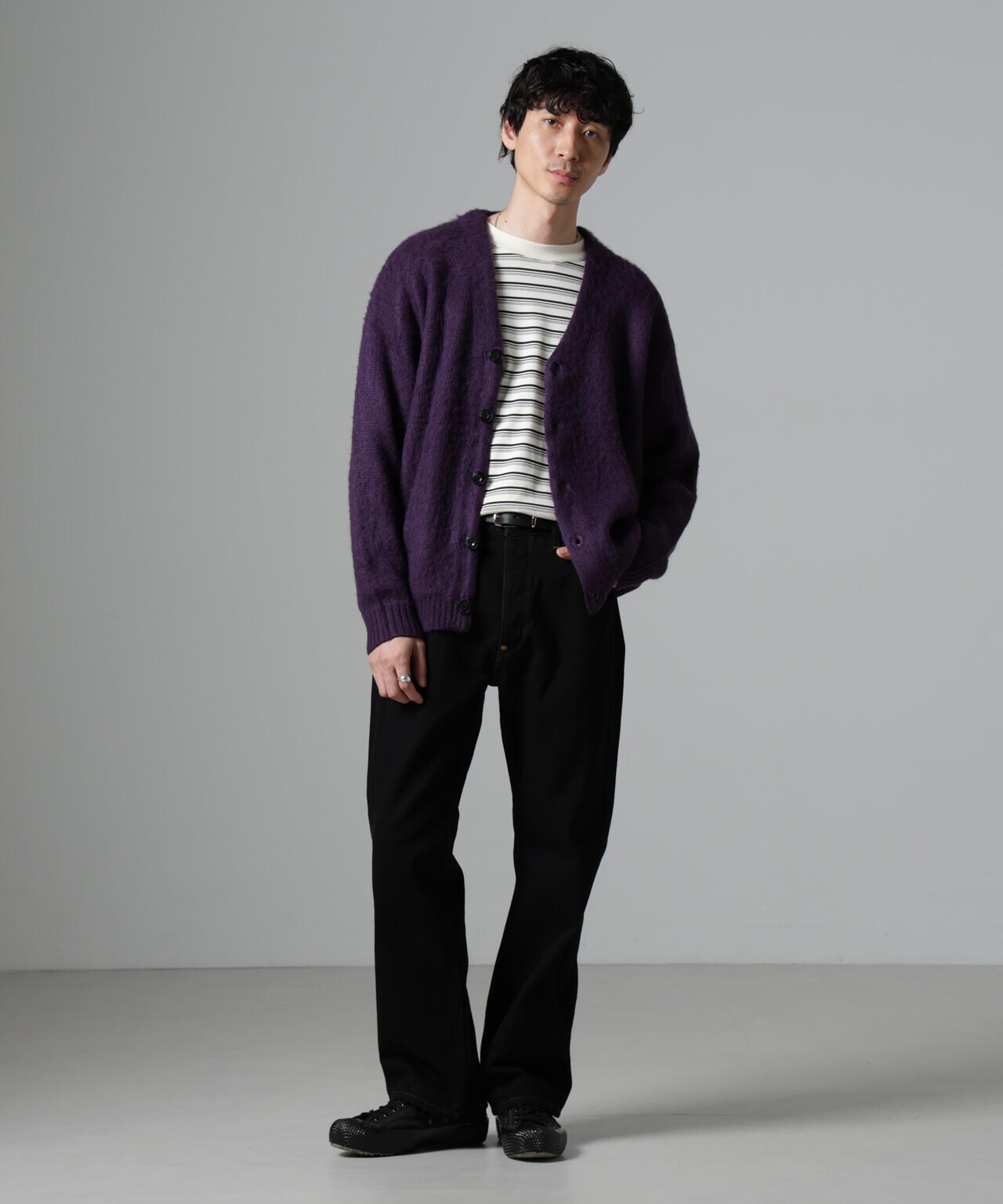 モヘヤライクニットカーディガン | NANO universe（ナノ・ユニバース