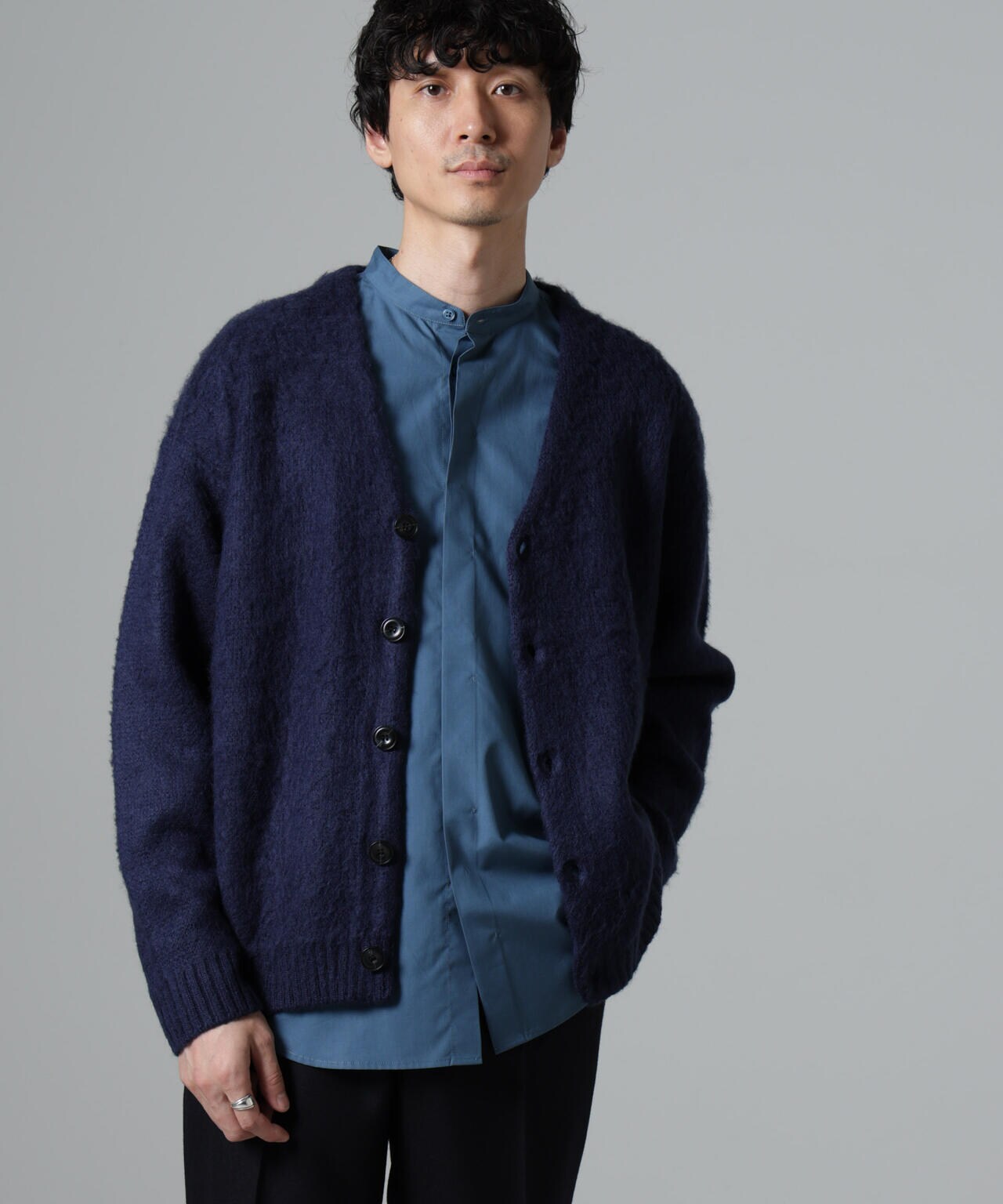 モヘヤライクニットカーディガン | NANO universe（ナノ・ユニバース