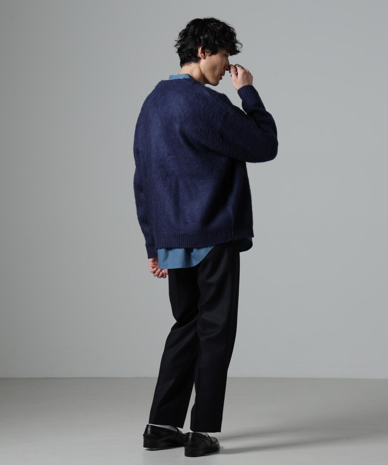 美品Curensologyモヘヤ ニット カーディガン✴︎ネイビー定価39000円 Curensology（カレンソロジー）の「Curensology(カレンソロジー