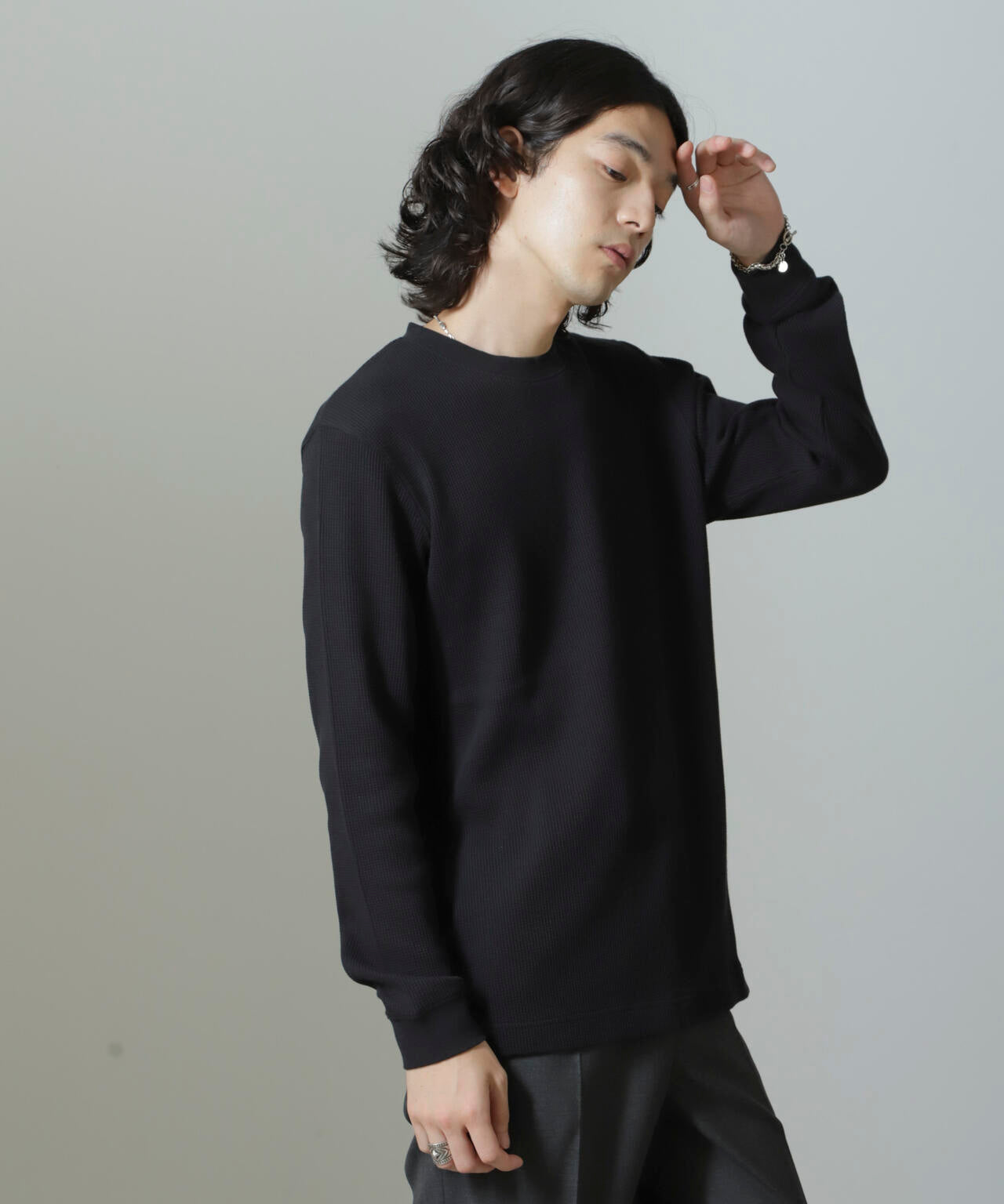 ナツウ アンチスメルワッフルTシャツ 長袖 | NANO universe（ナノ・ユニバース