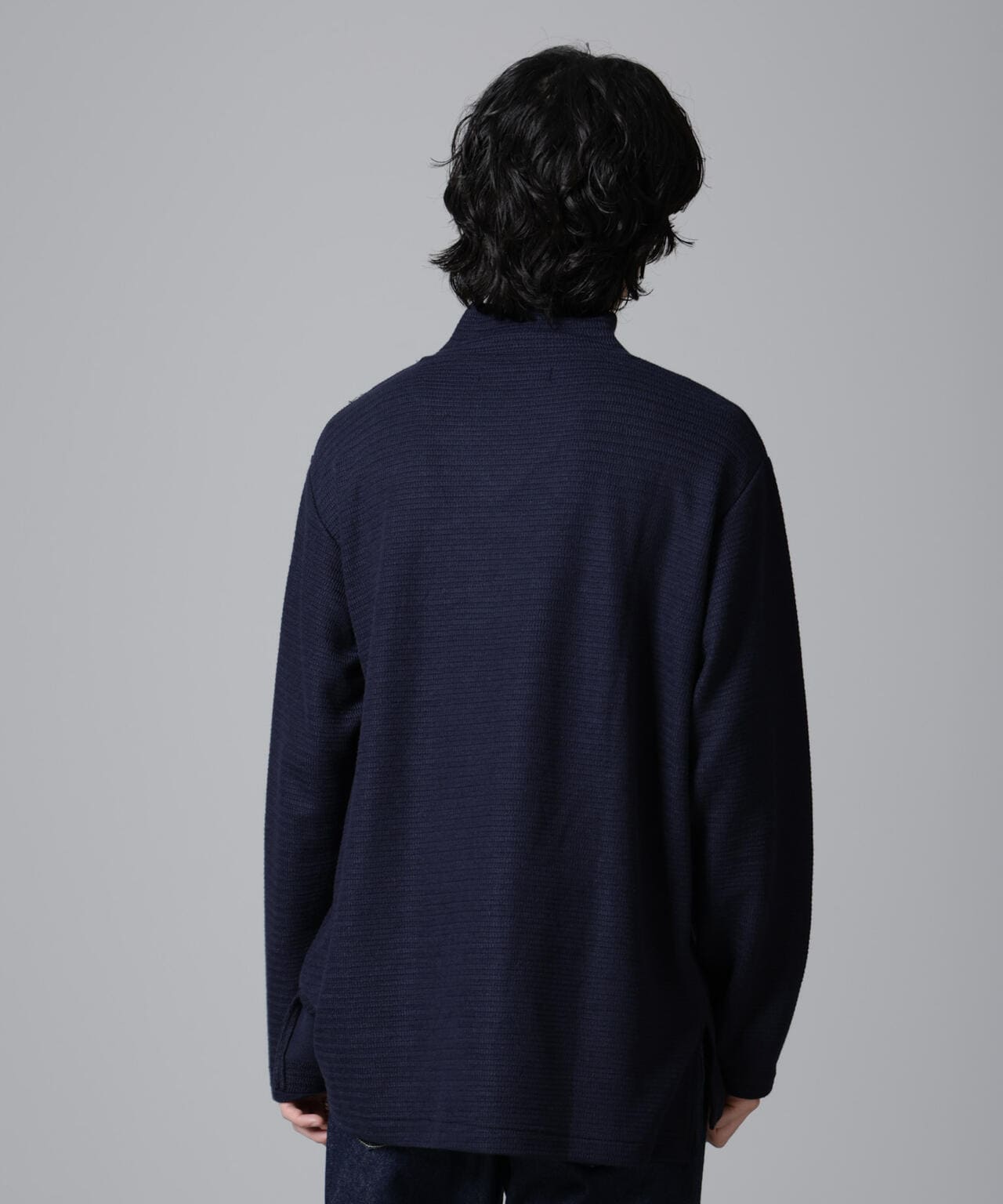 WEB限定/デザインネックサーマルプルオーバー 長袖