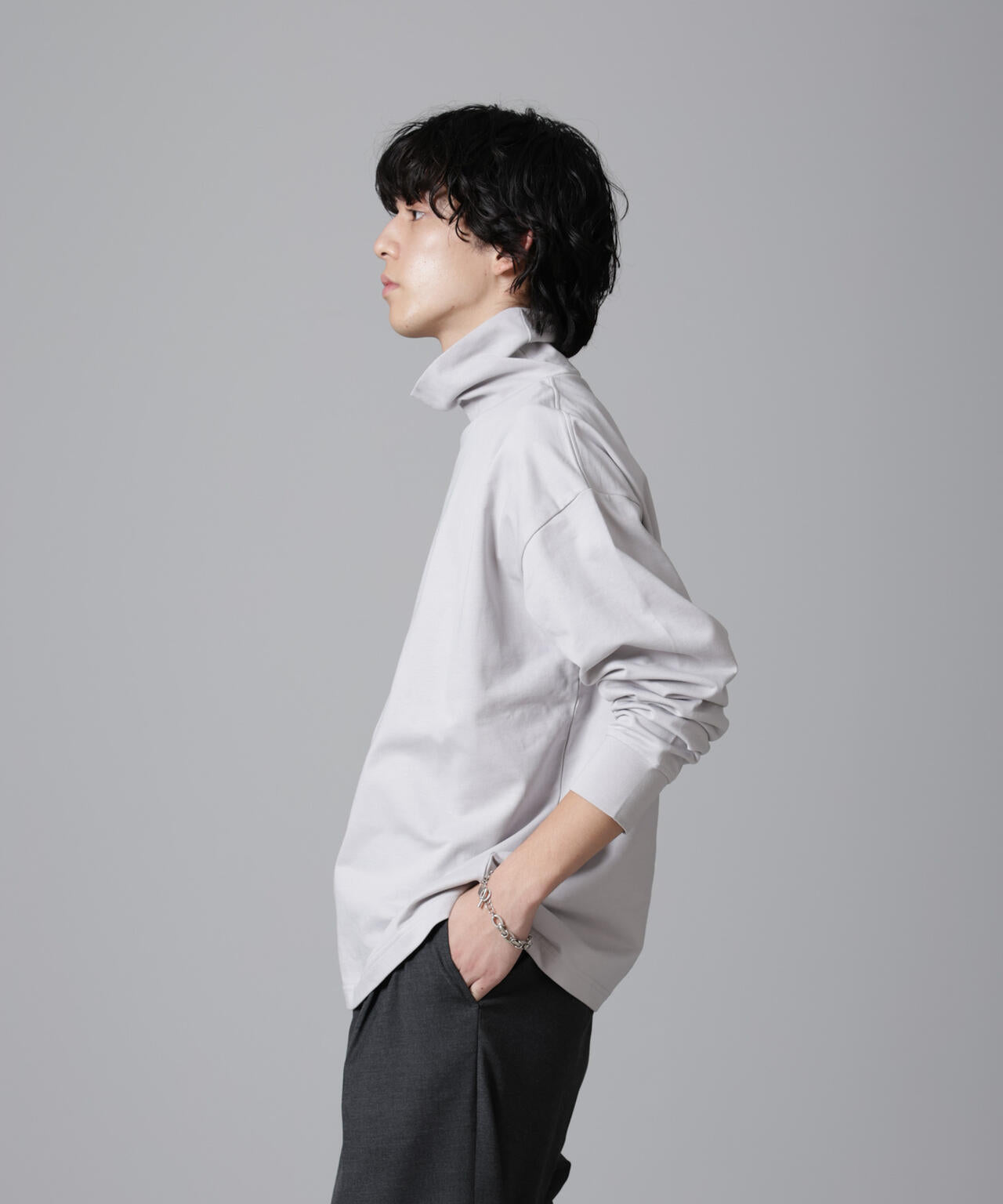 タートルカットミニ裏毛Ｔシャツ 長袖