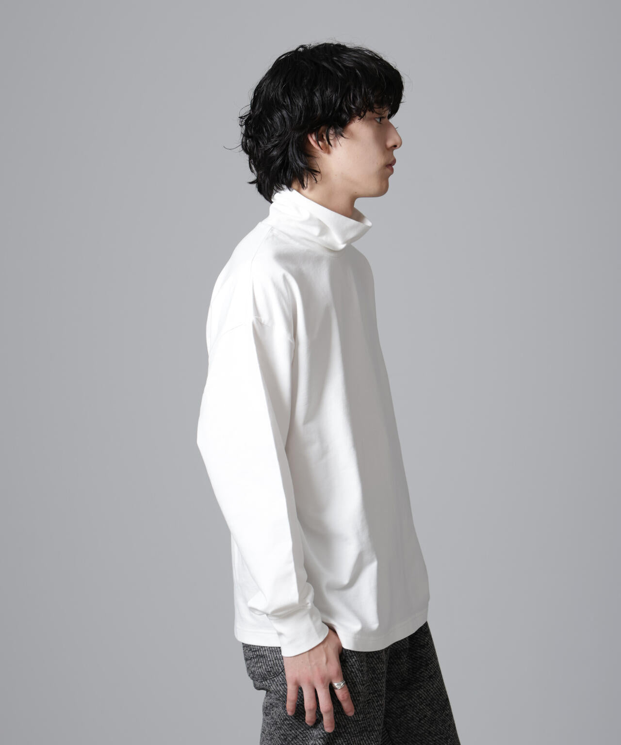 タートルカットミニ裏毛Ｔシャツ 長袖