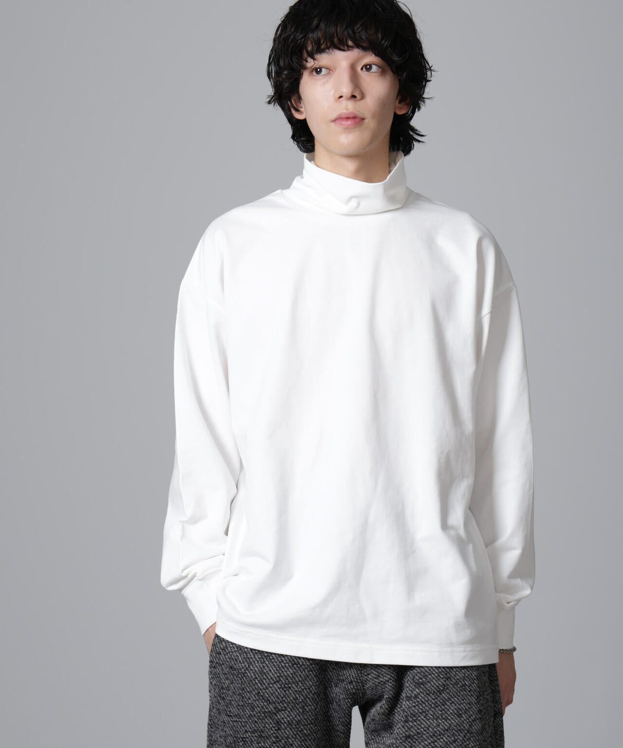 タートルカットミニ裏毛Ｔシャツ 長袖